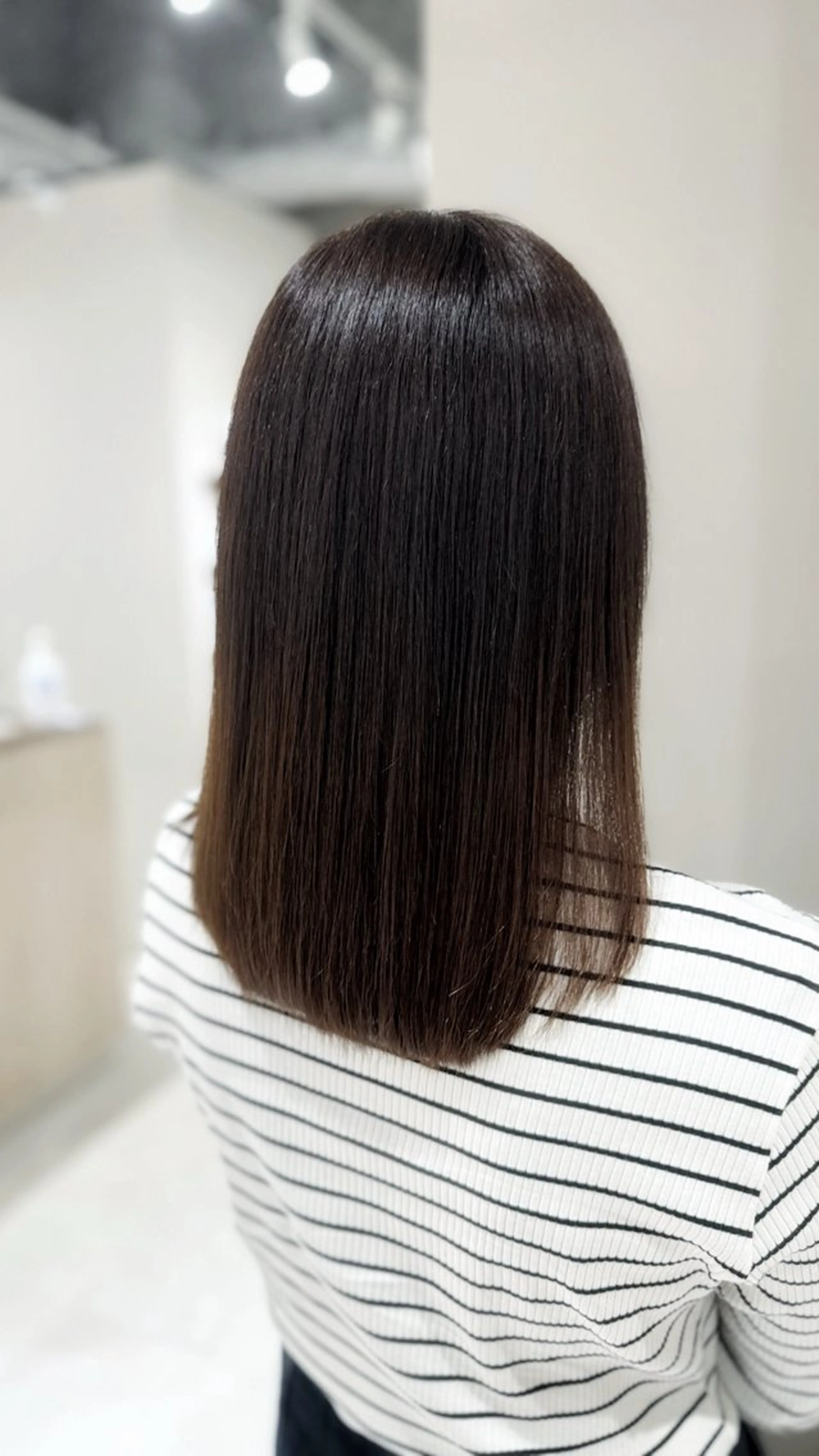 ミディアム カット 縮毛矯正 髙橋 誉英のヘアスタイル