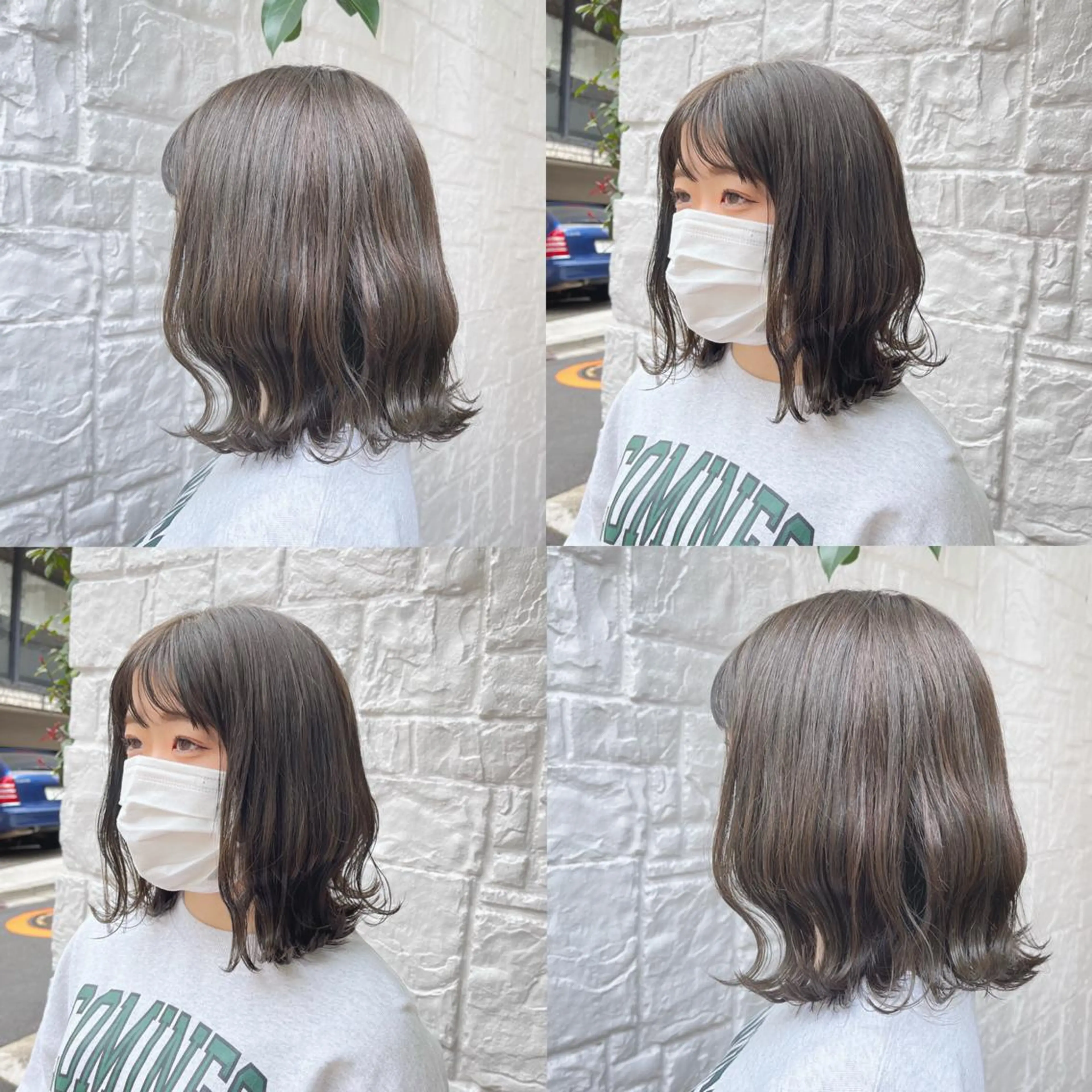 ミディアム カラー ベージュカラー 透明感カラー グレージュ オリーブベージュ オリーブグレージュ カジュアルを女っぽく 𝗮𝘆𝗮𝗰𝗼のヘアスタイル