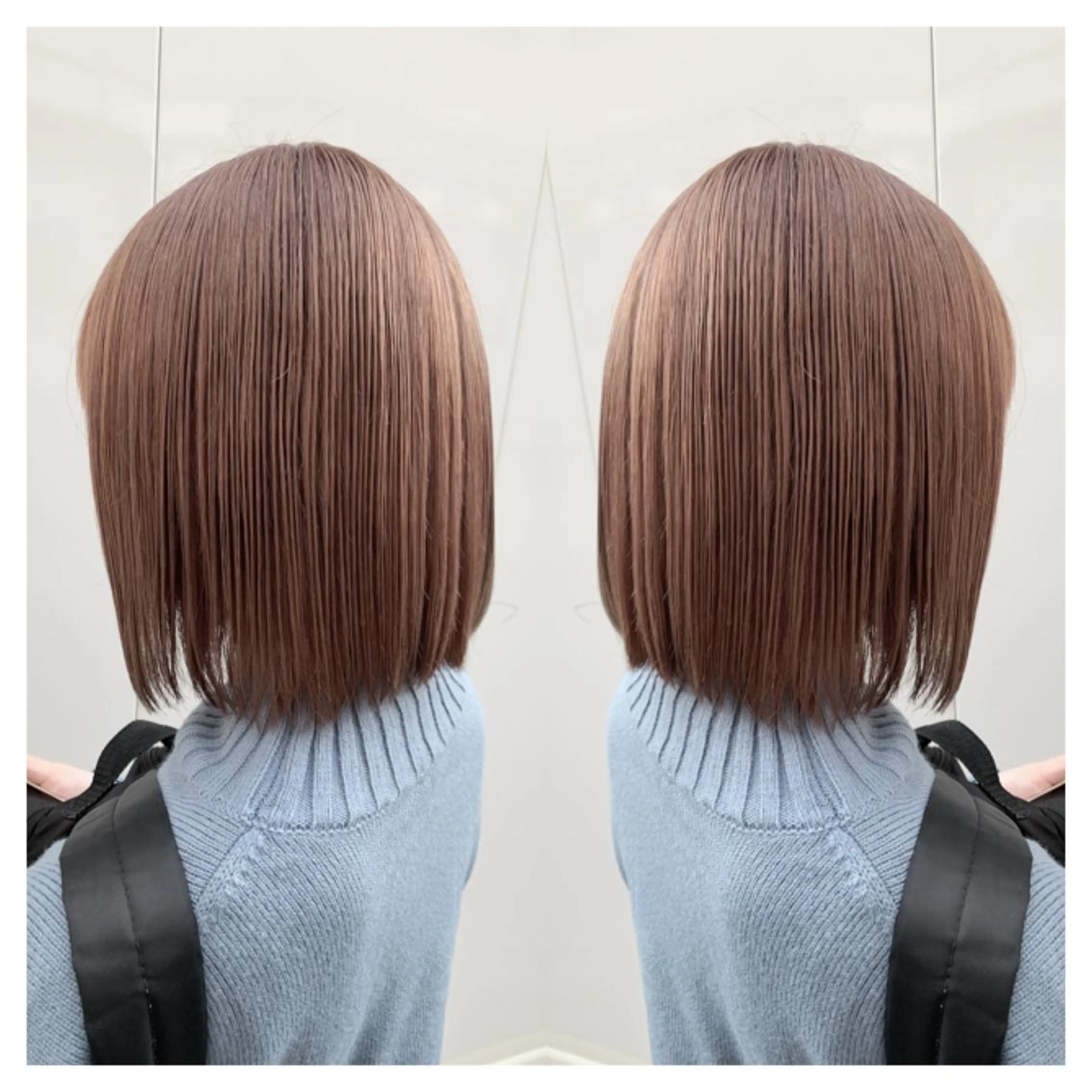 ミディアム カラー カット ヘアカラー トリートメント 村山 茉衣のヘアスタイル