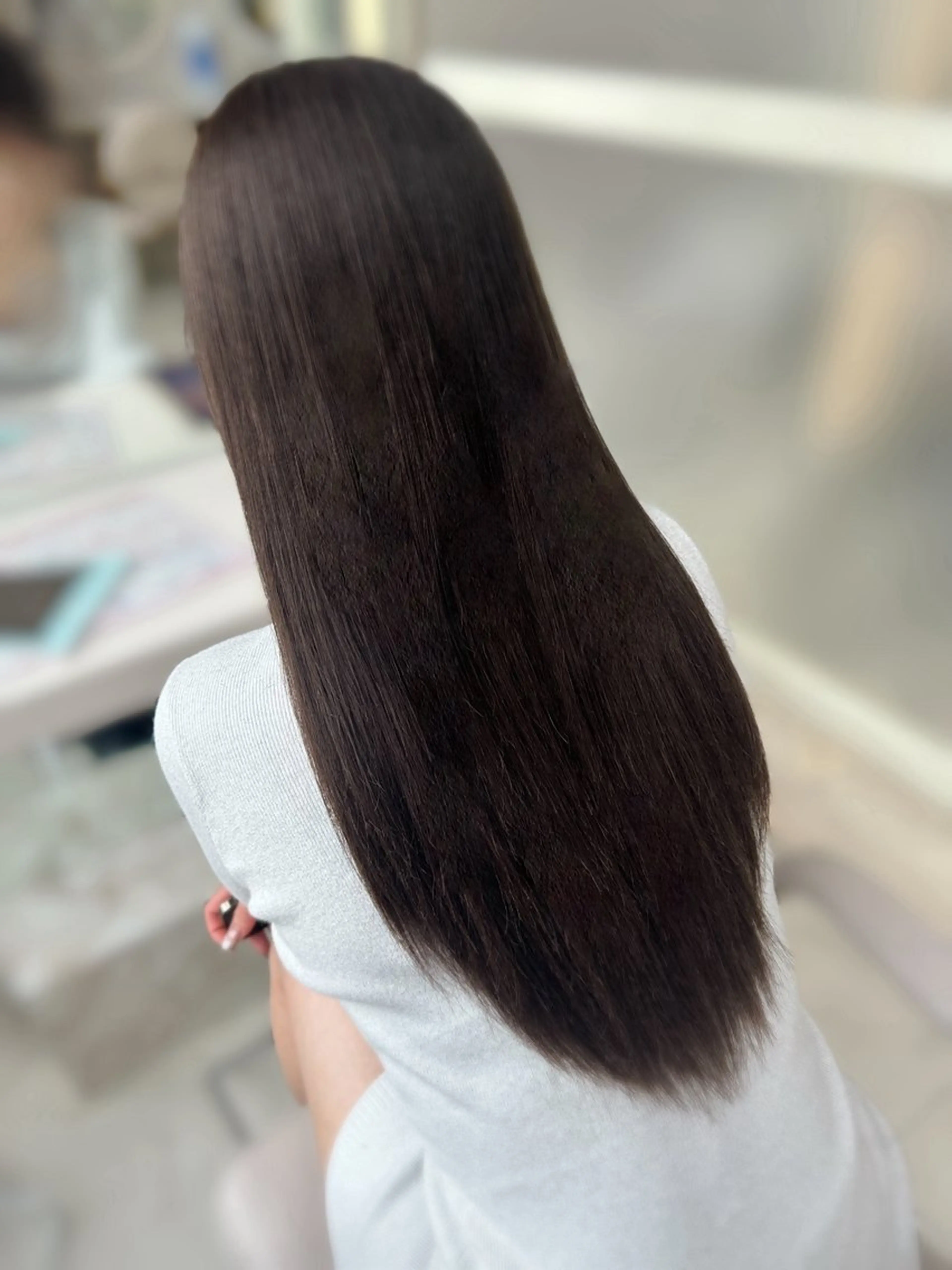 ロング oto🎀×美髪× シースルー前髪🤍のヘアスタイル