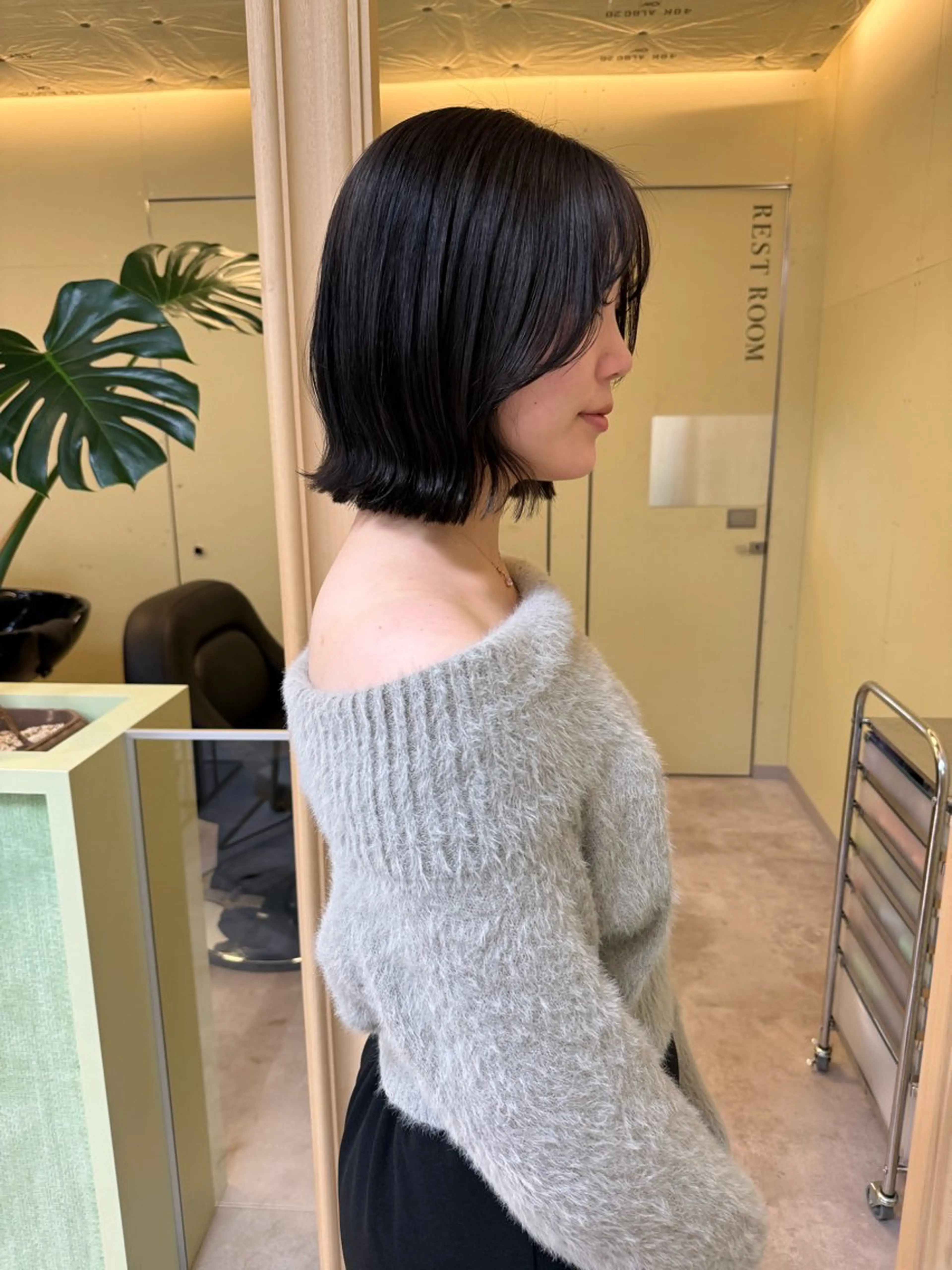 ショート カラー カット ヘアカラー トリートメント 伶風/ボブ/ ハッシュカットのヘアスタイル