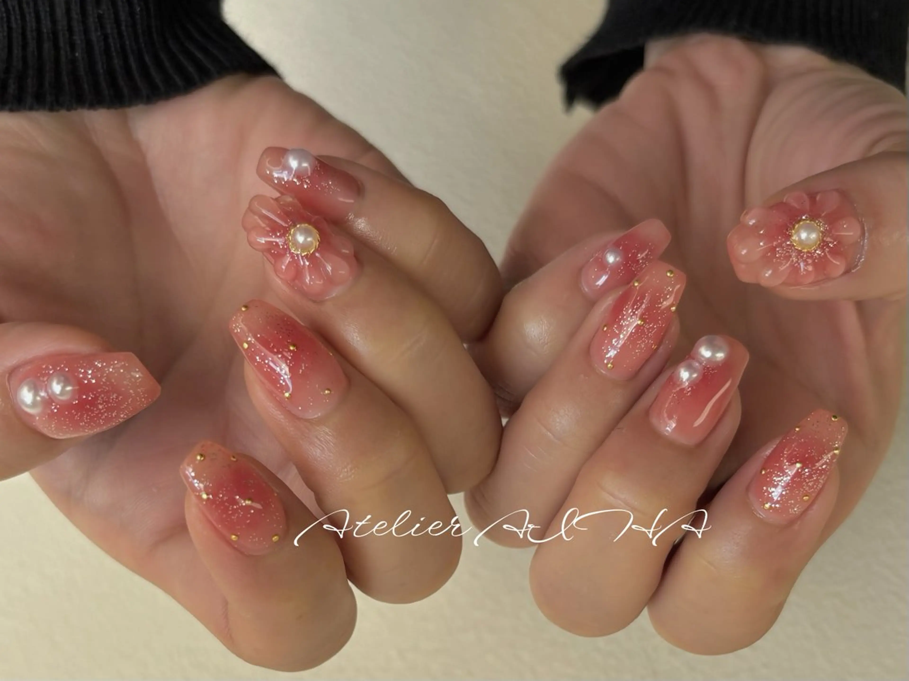 ミディアム ハンドネイル アトリエAIHA所属・アトリエAIHA★ フィルイン推奨サロンのネイルデザイン