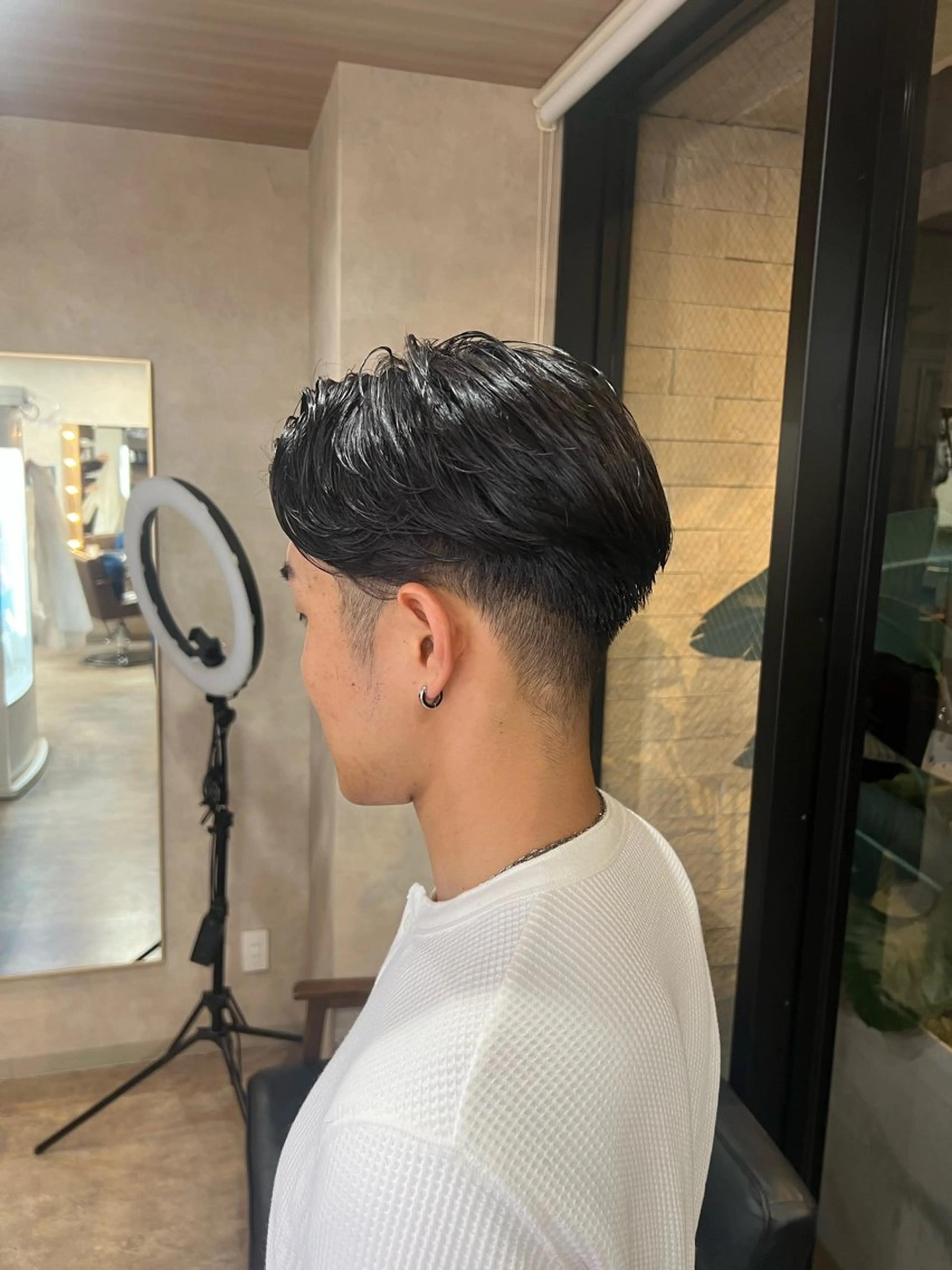 メンズ カット パーマ トリートメント RIENS Xrea nanamiのヘアスタイル