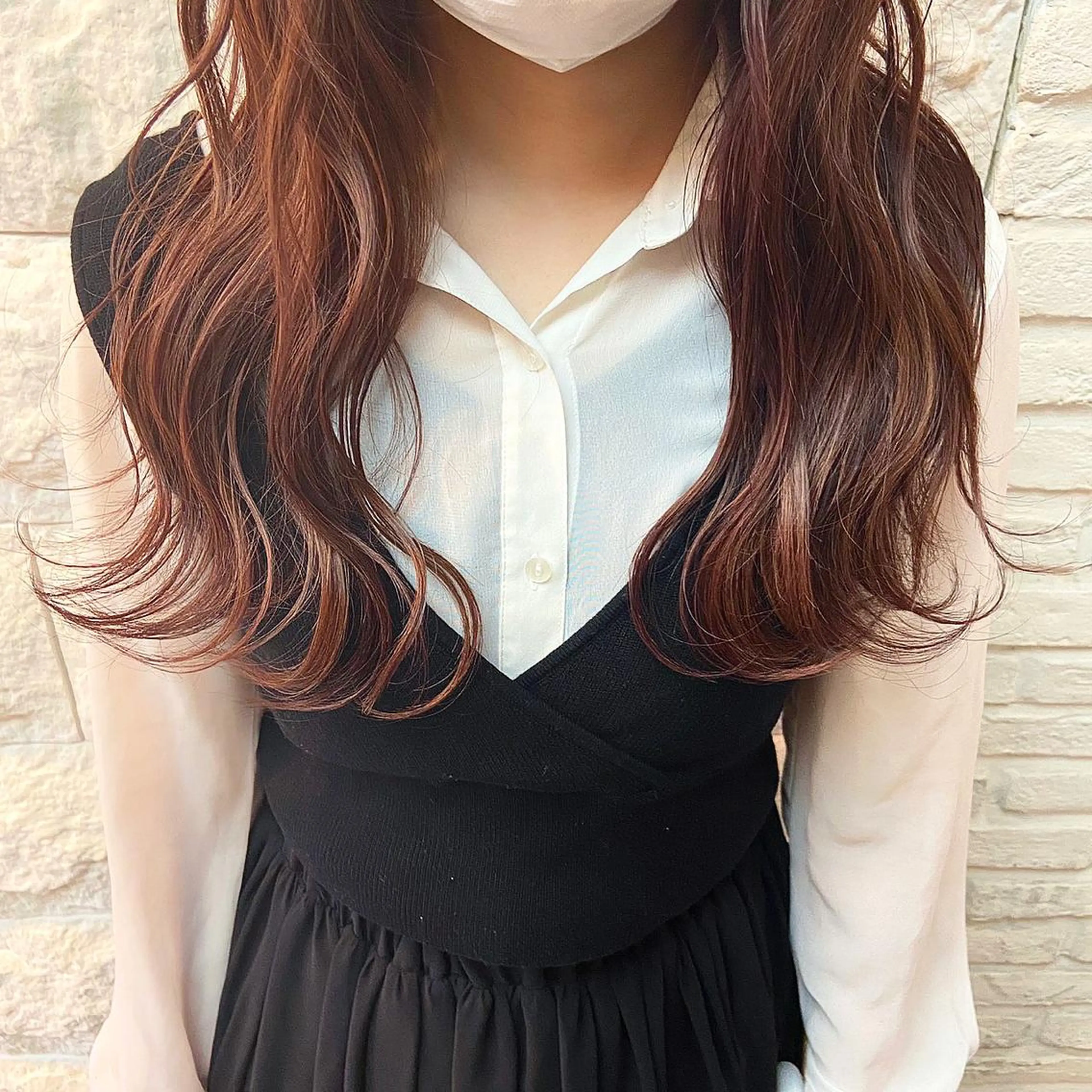 セミロング カット ヘアカラー トリートメント 大泉 美久のヘアスタイル