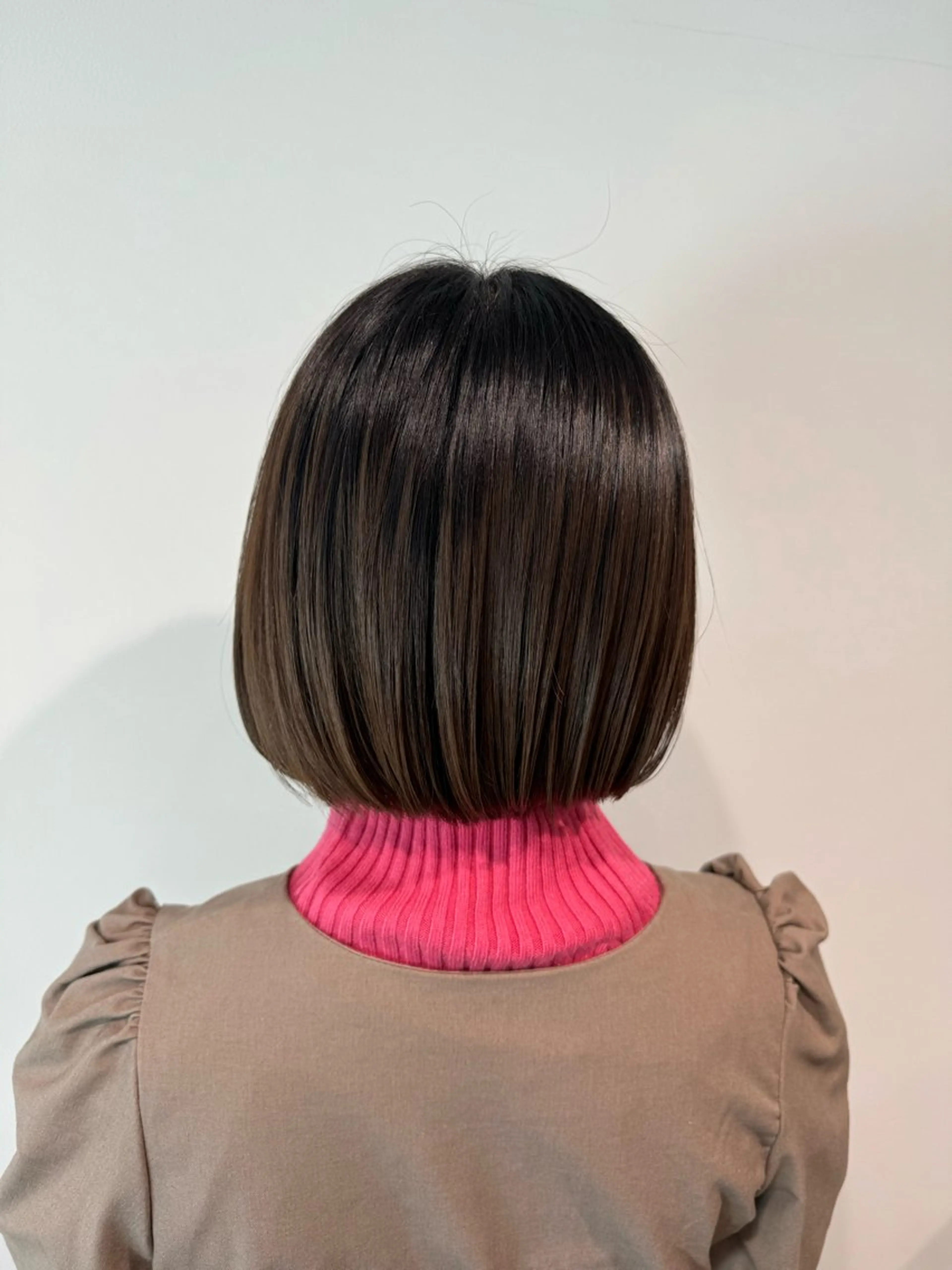 ショート ボブ レイヤー/髪質改善 渡邉【日吉美容室】のヘアスタイル