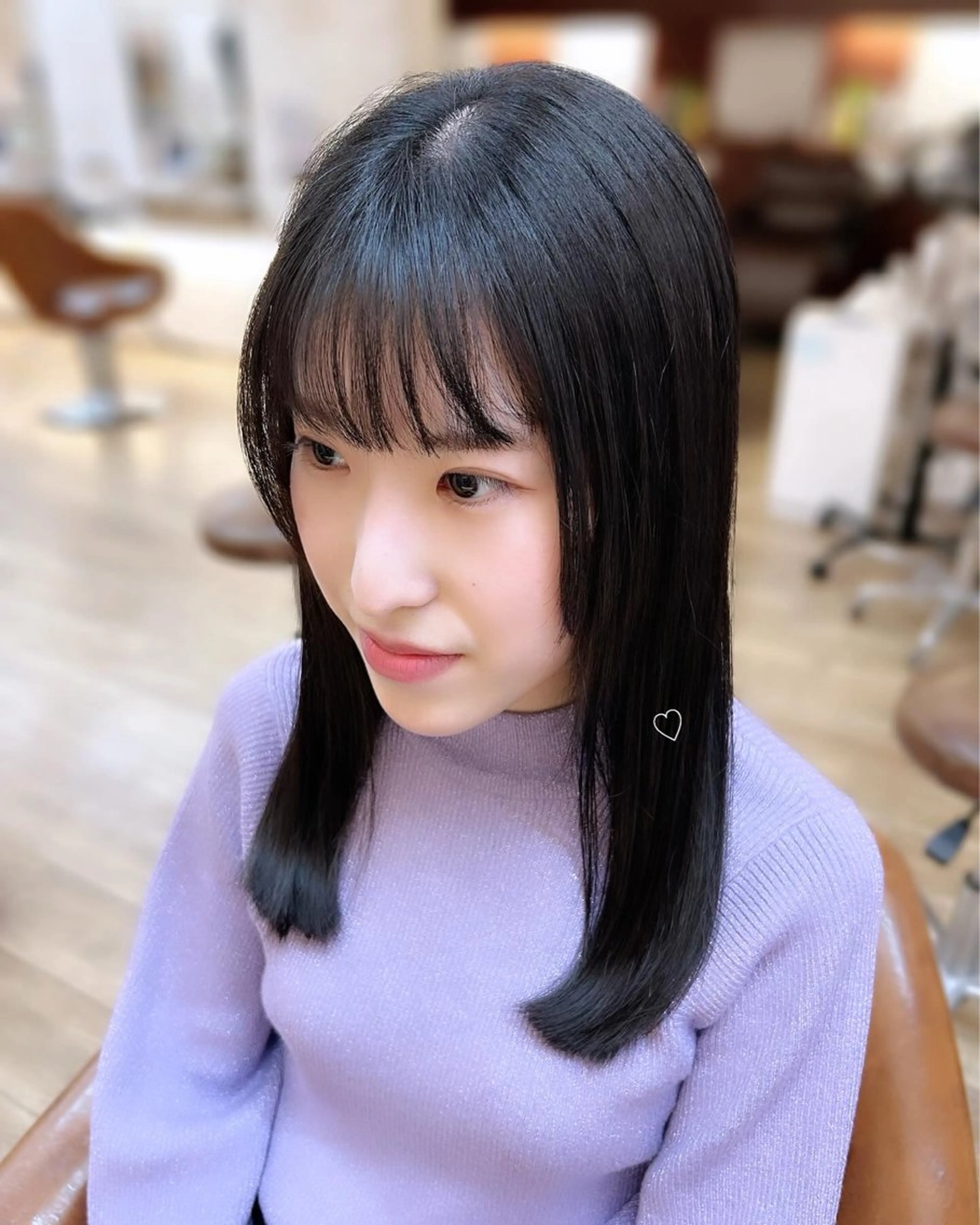 セミロング 🤍FLEAR 白濱 かえで🎀.⋆のヘアスタイル