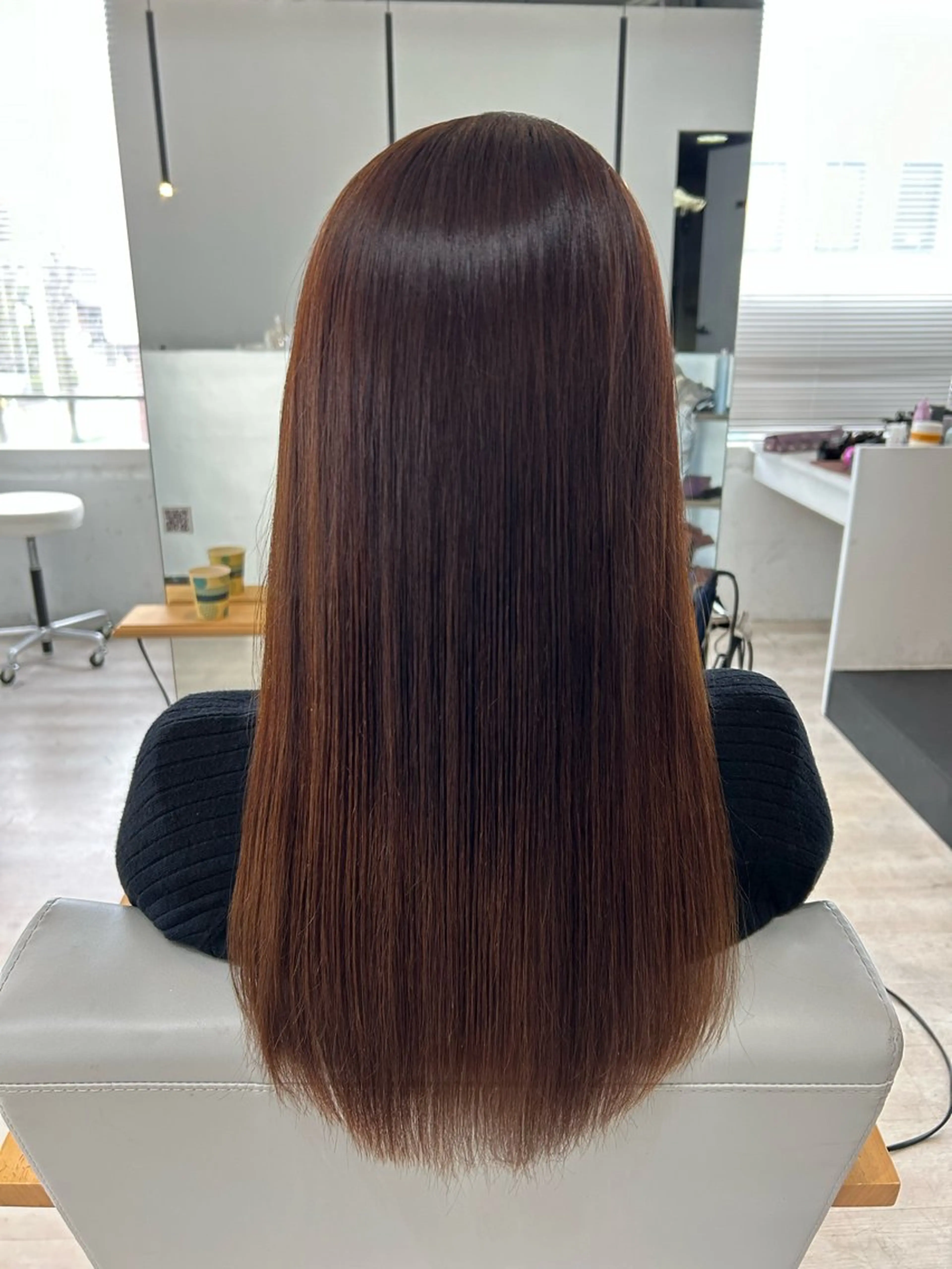 セミロング カット 縮毛矯正 トリートメント 梶田 伸篤のヘアスタイル