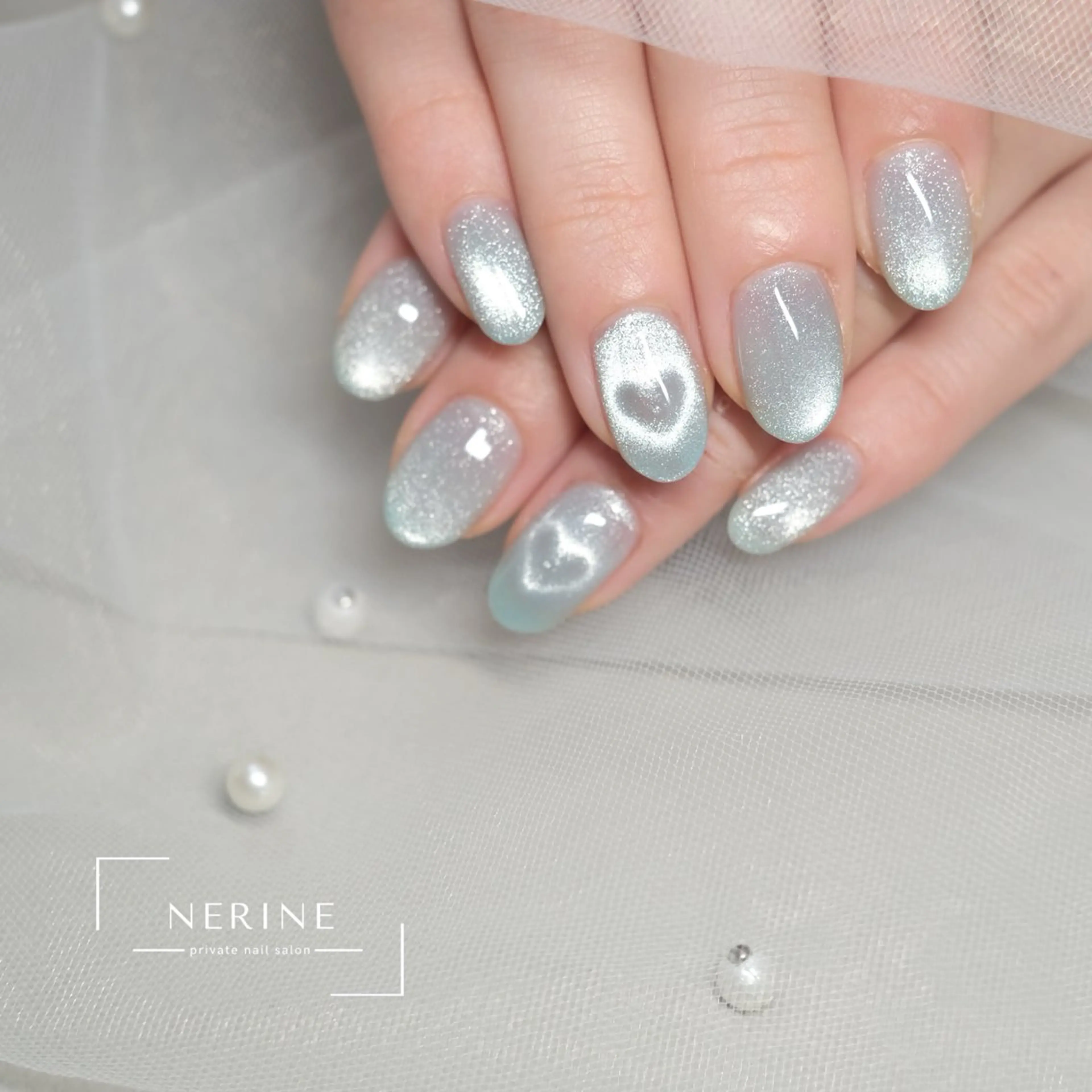 ネイル ハート nail salon NERINEのネイルデザイン