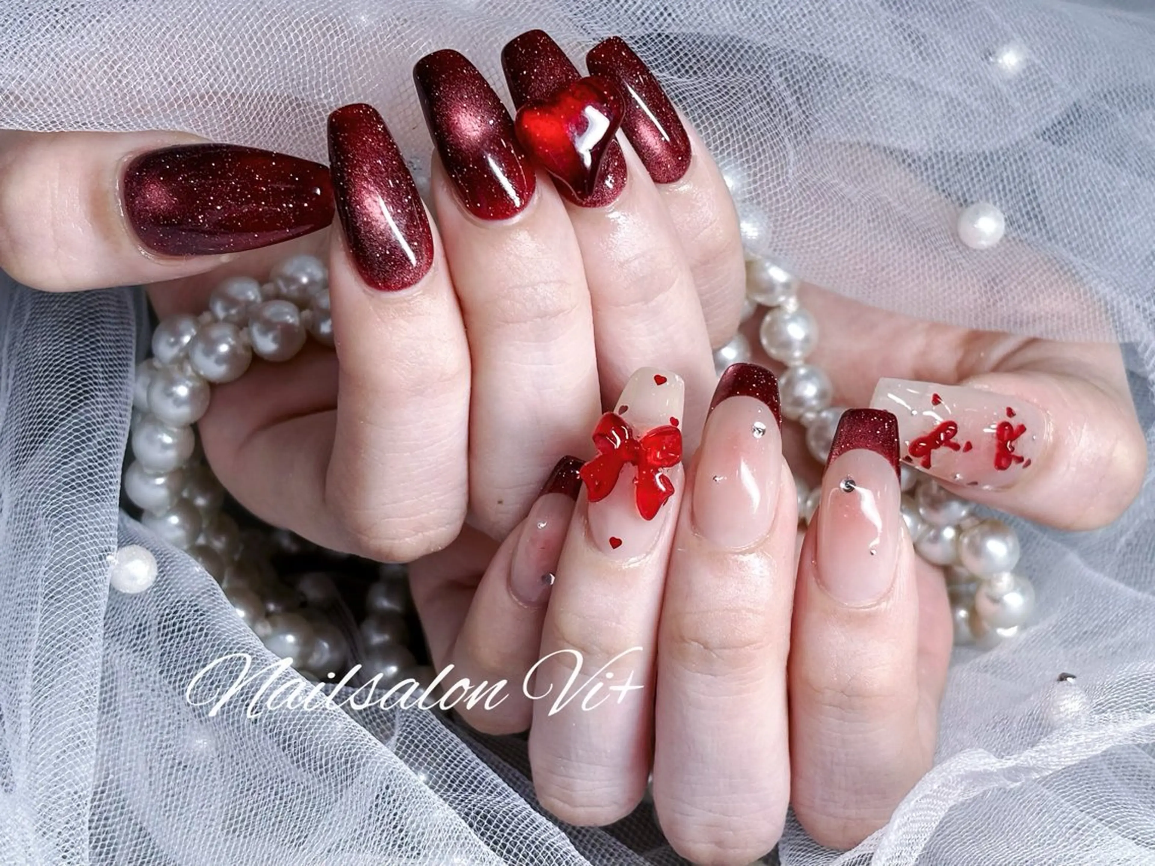 ネイル ハンドネイル Nailsalon Vi+ももか🩷のネイルデザイン