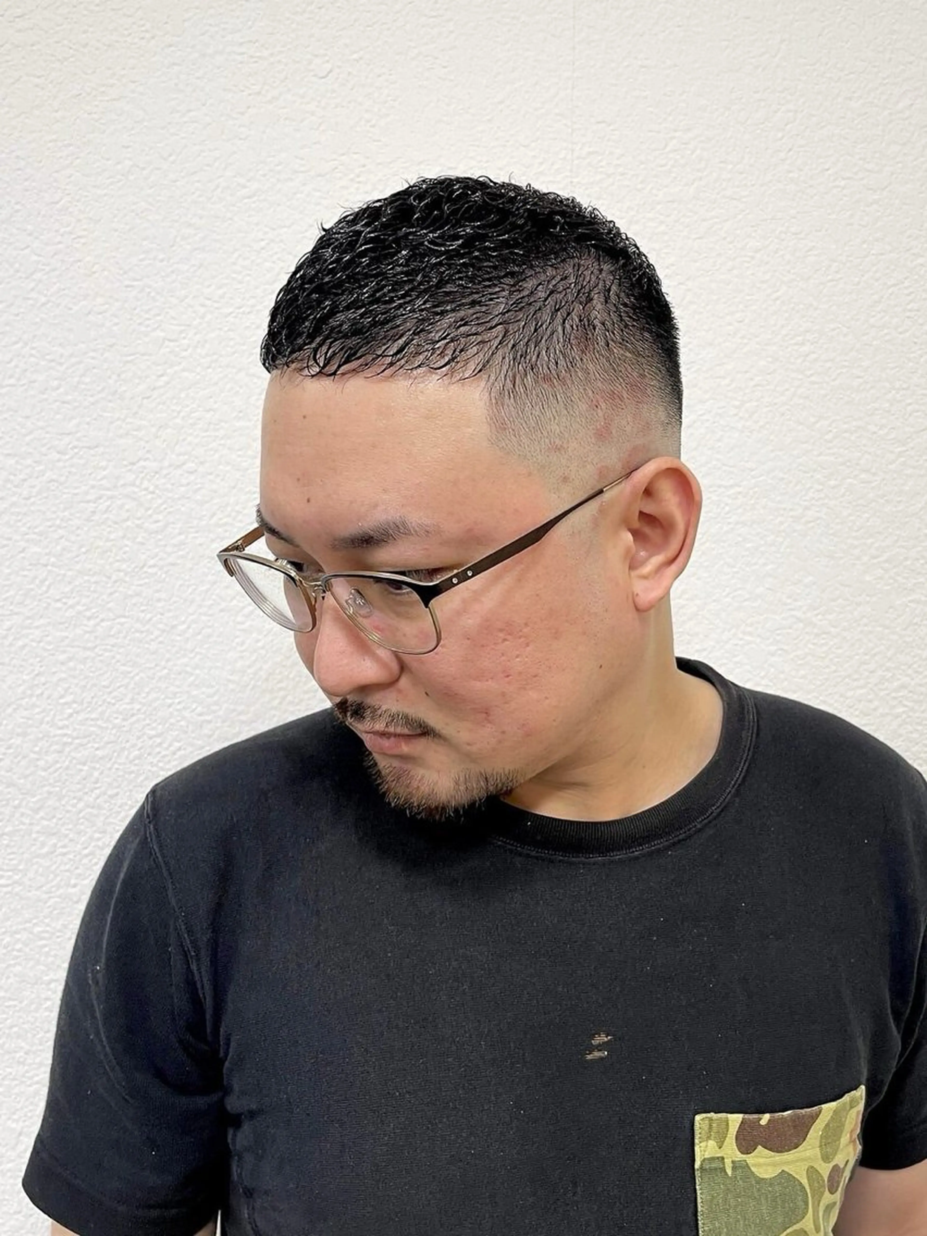 ショート BARBER STYLES 町田店所属・濡れパン緩パンアイロ ンパーマ💈小山のヘアスタイル