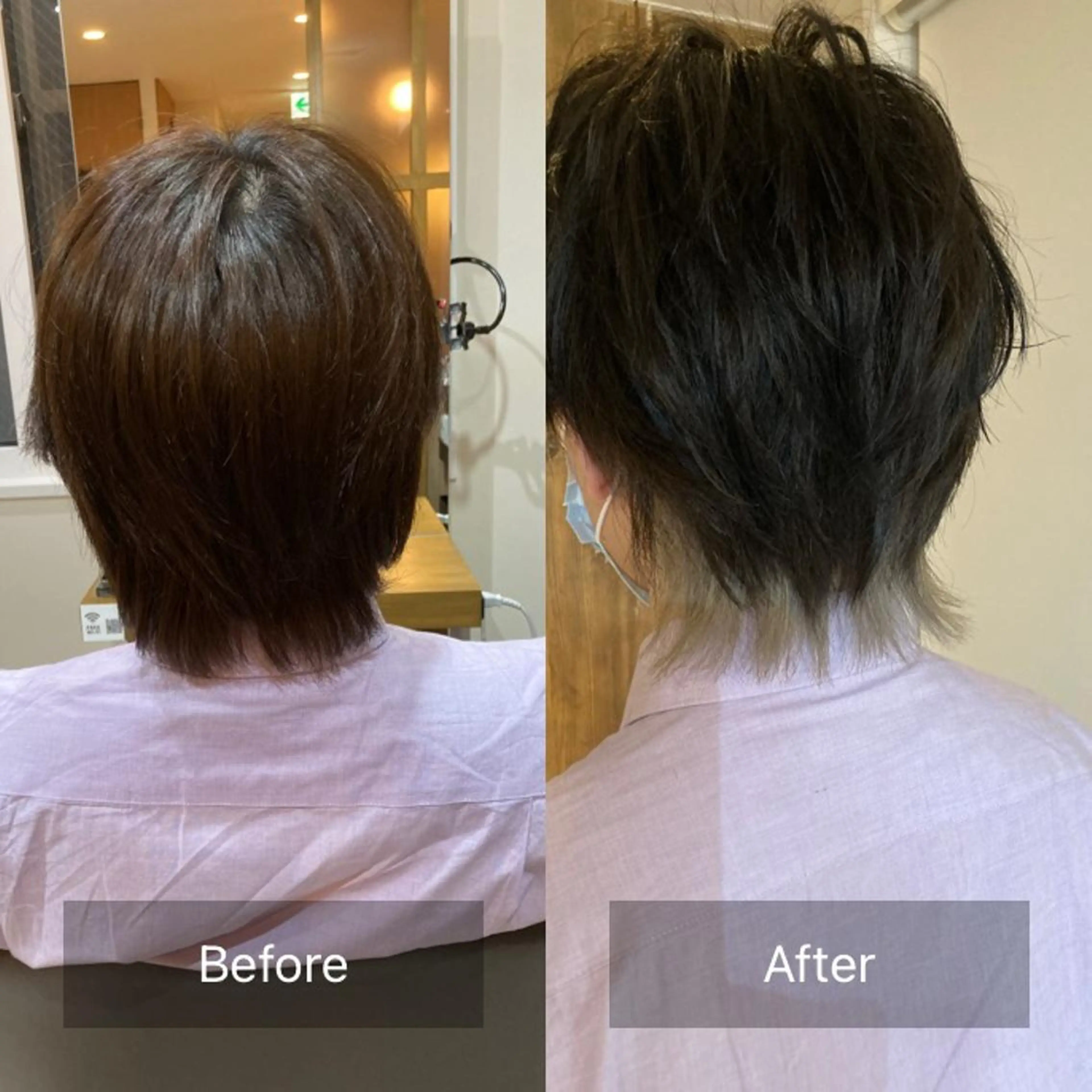 ショート カラー メンズ メンズインナーカラー マッシュウルフ マッシュ メンズウルフカット 透明感カラー [& as]高橋 一道のその他イメージ