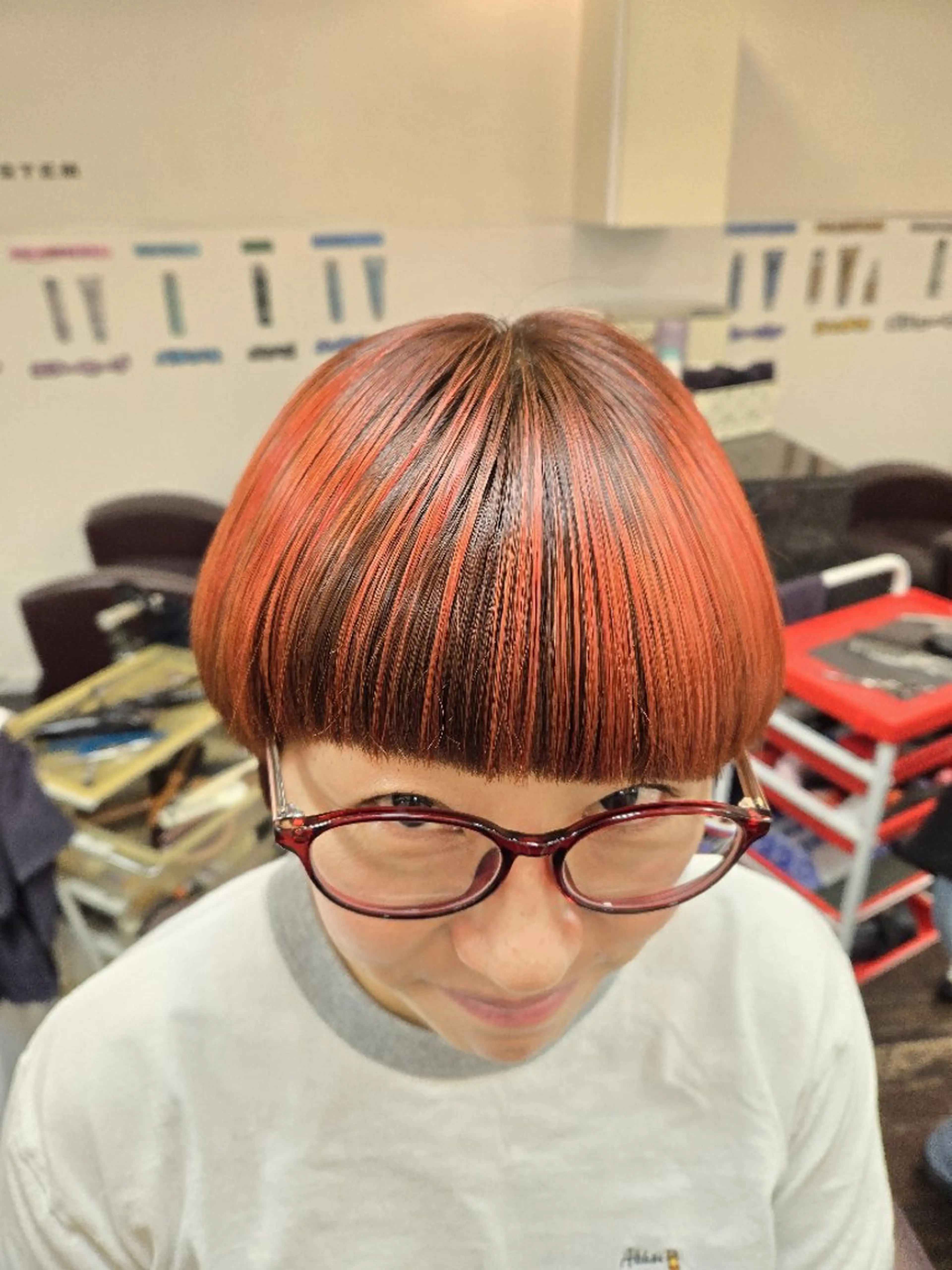 ショート マッシュヘア カット ヘアカラー 遠藤 史秋のヘアスタイル