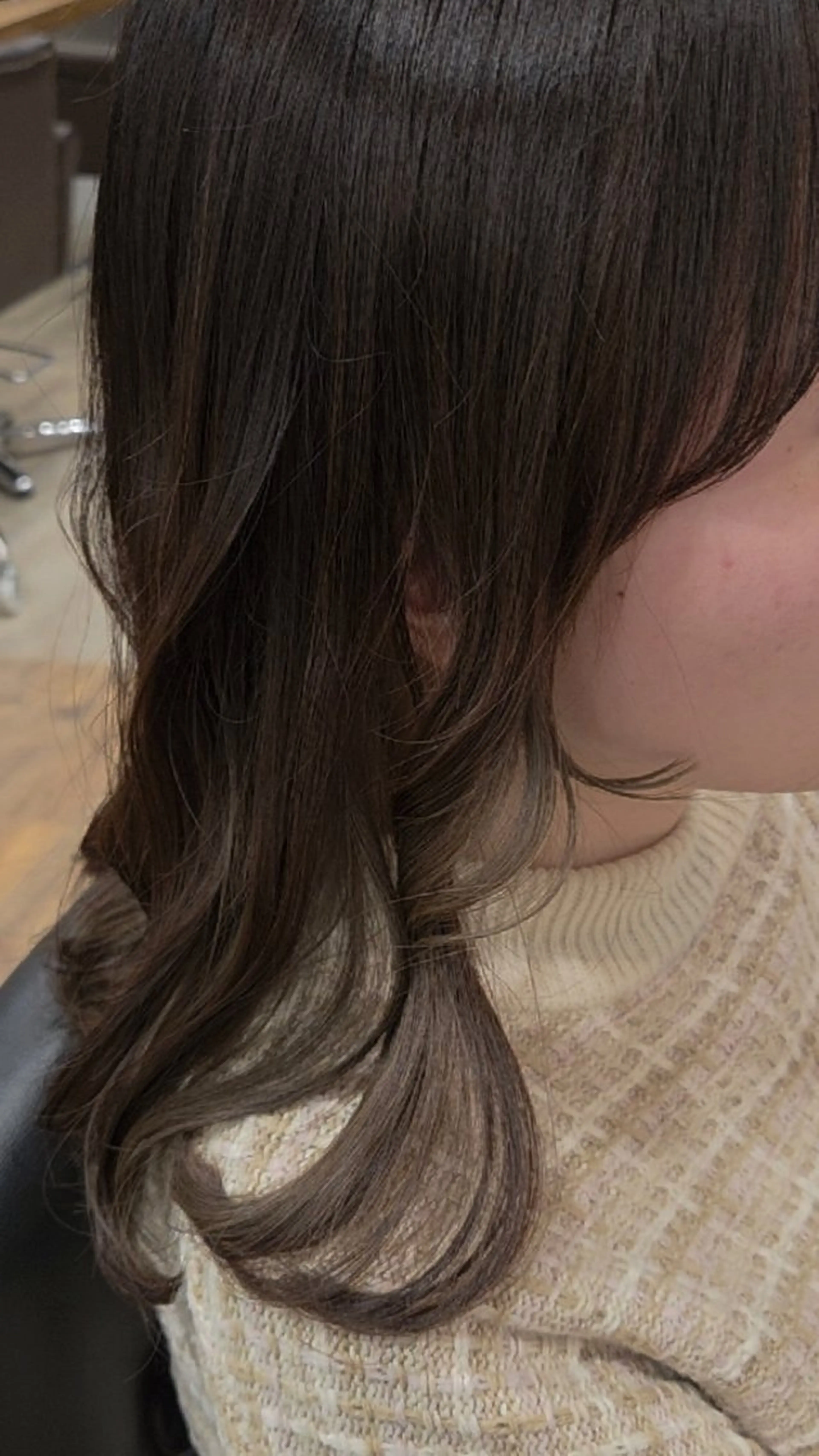 ミディアム カラー カット ヘアカラー トリートメント 関口 友菜のヘアスタイル