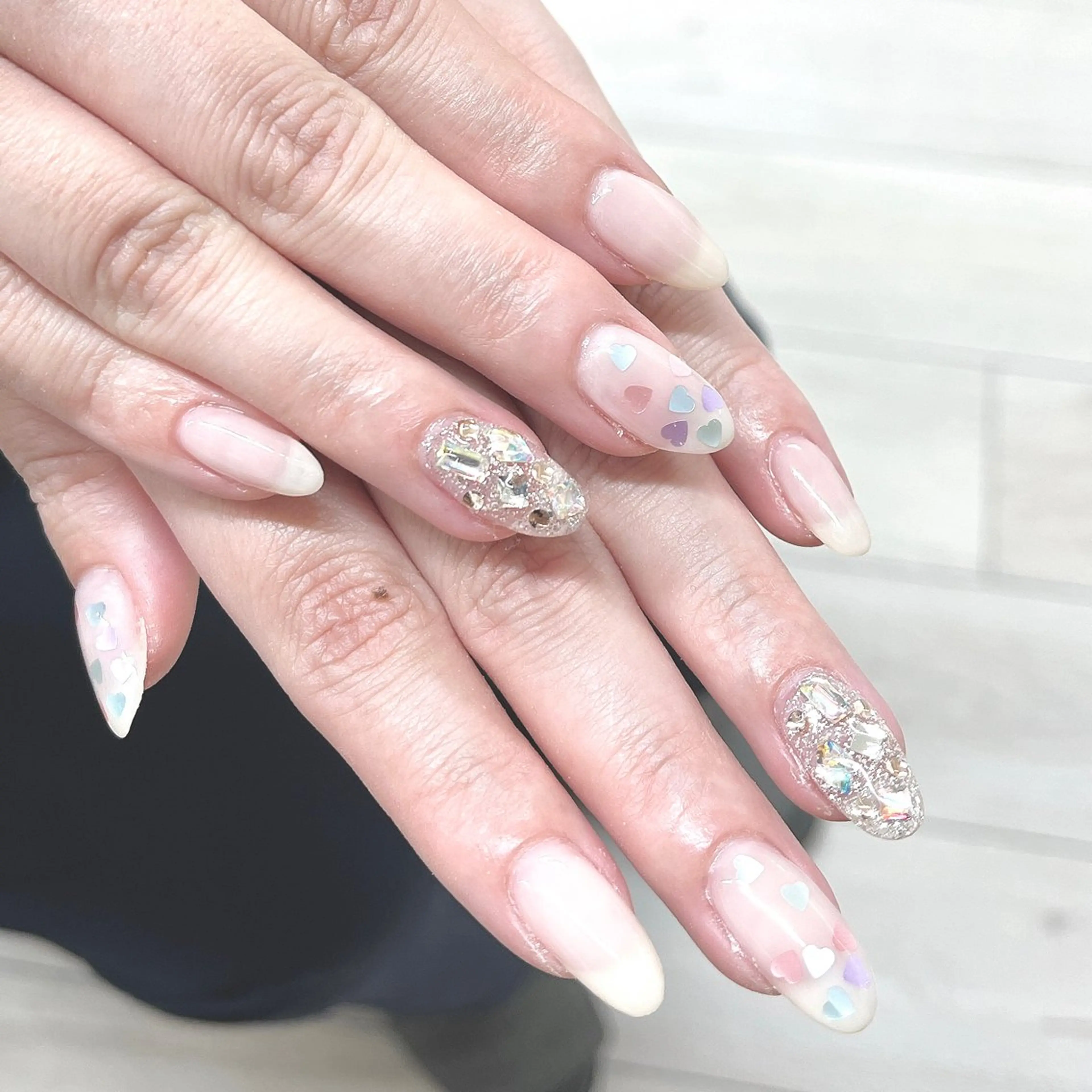 ネイル アートネイル フットネイル フレンチネイル ジェルネイル グラデーション Bianca市ヶ谷店 Aiuraのネイルデザイン