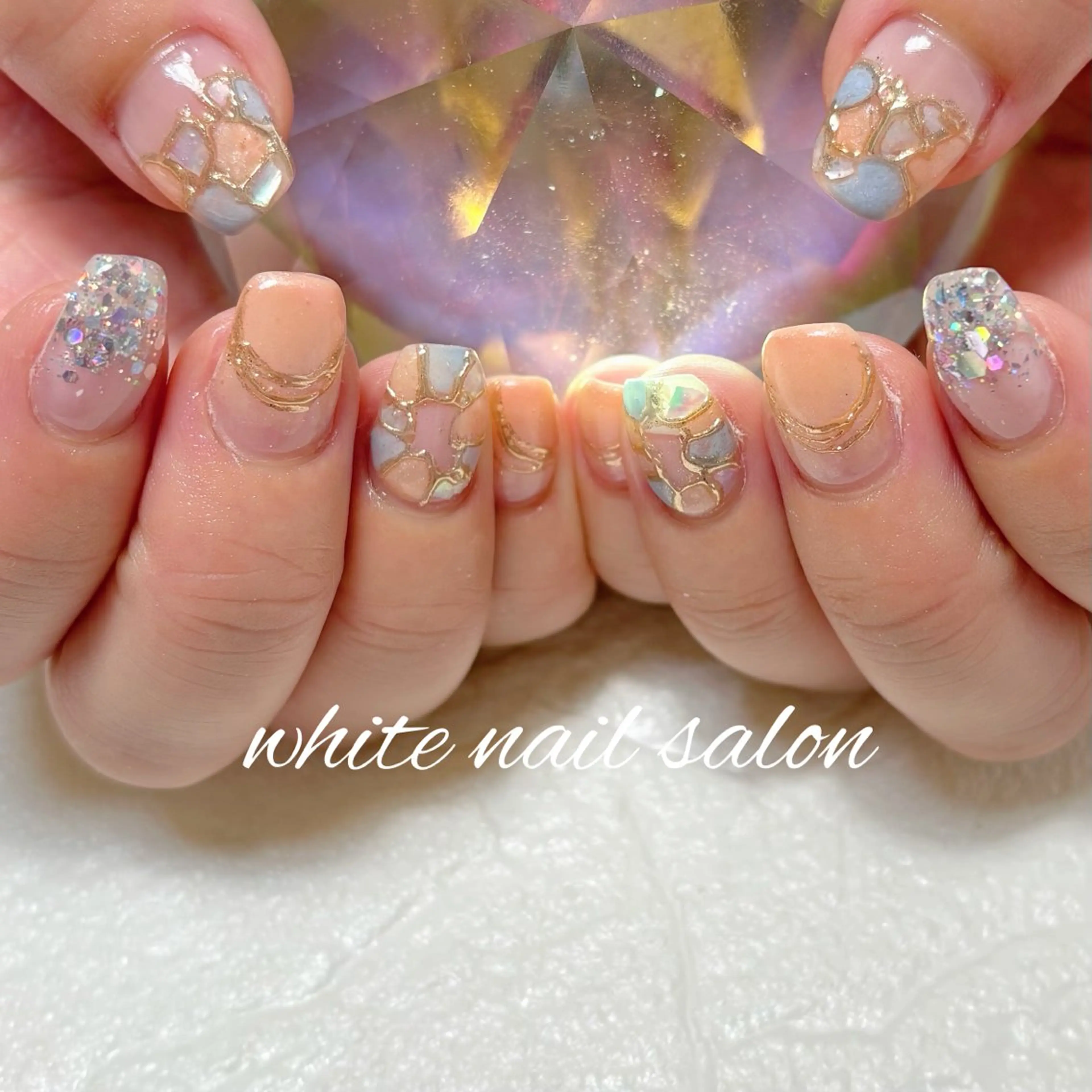 ネイル フットネイル ハンドネイル white nail salonのネイルデザイン