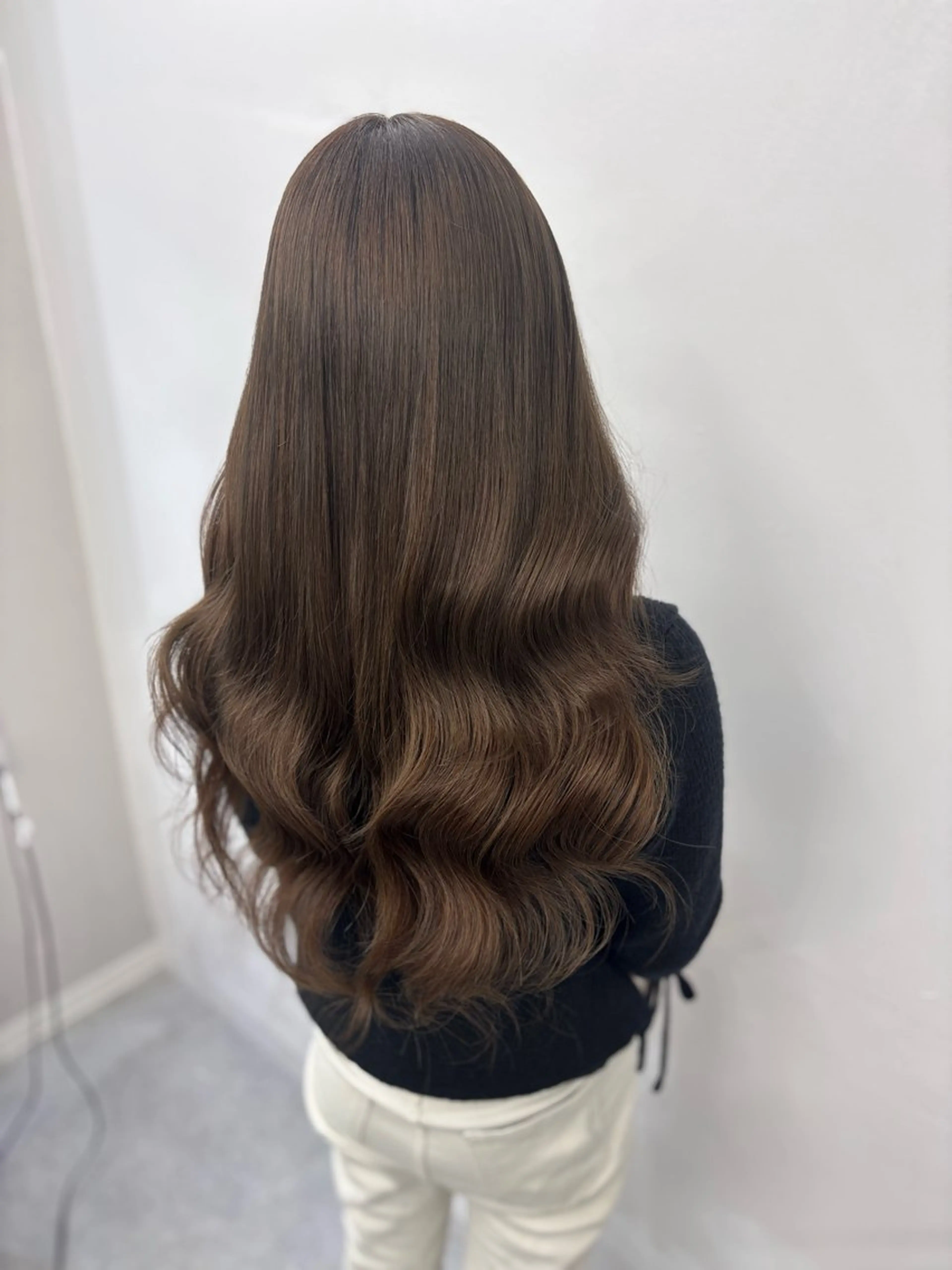 ロング カラー エクステ ヘアカラー エクステ ALPHA りくやのヘアスタイル