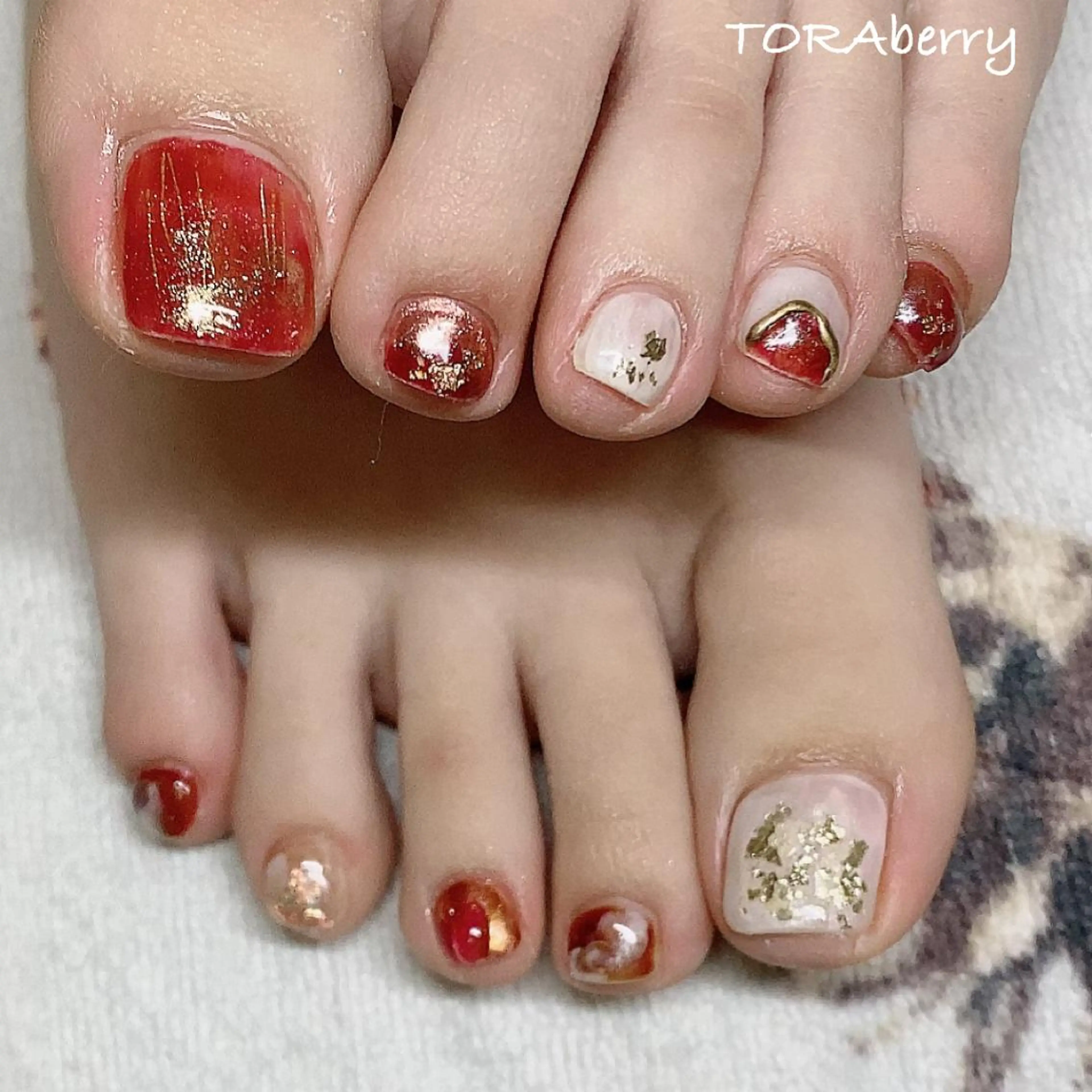 ネイル ニュアンスネイル フットネイル ネイリスト なつみのネイルデザイン