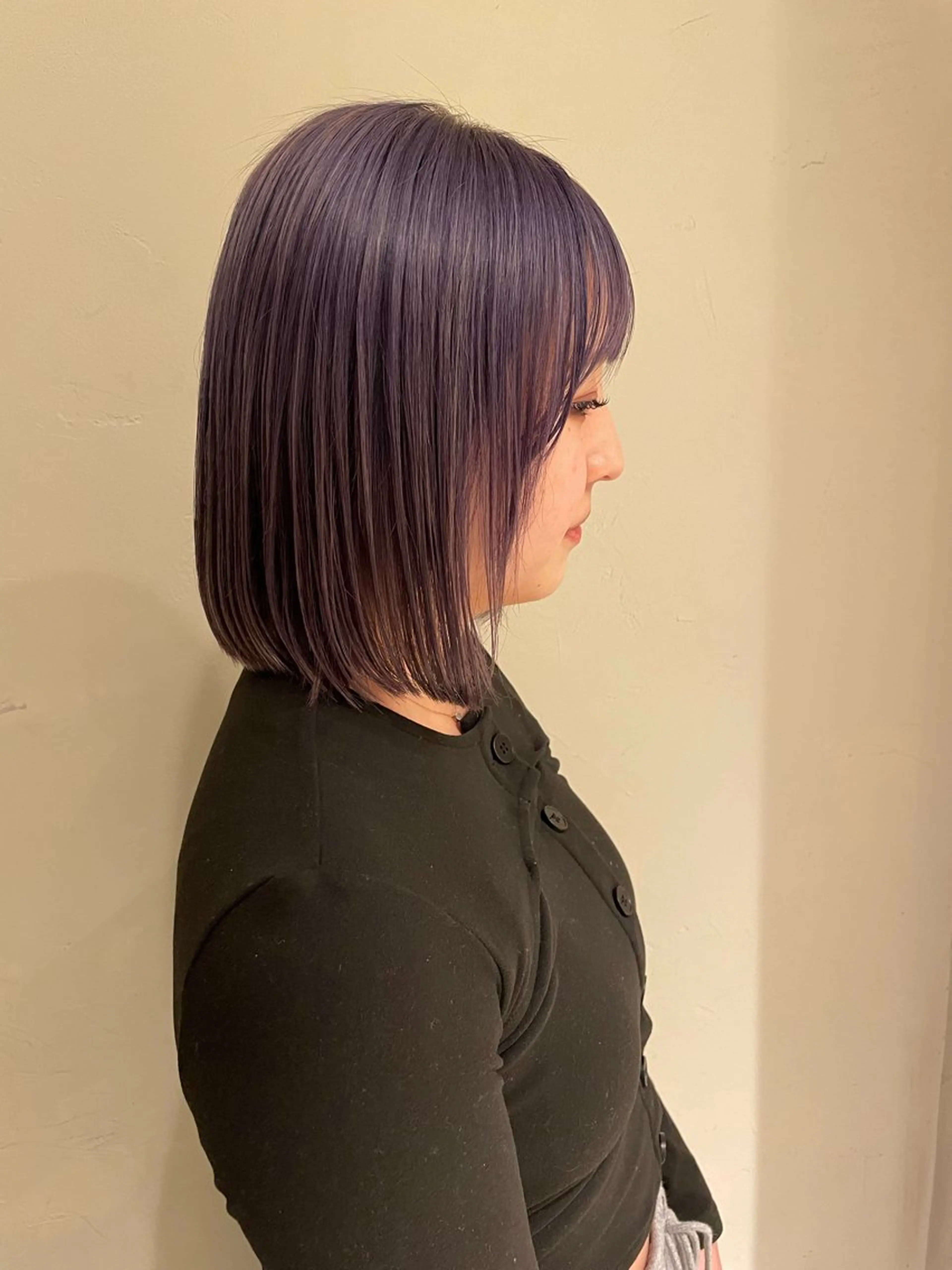 ミディアム ヘアカラー 無料ショートカット 募集中anzu📛のヘアスタイル