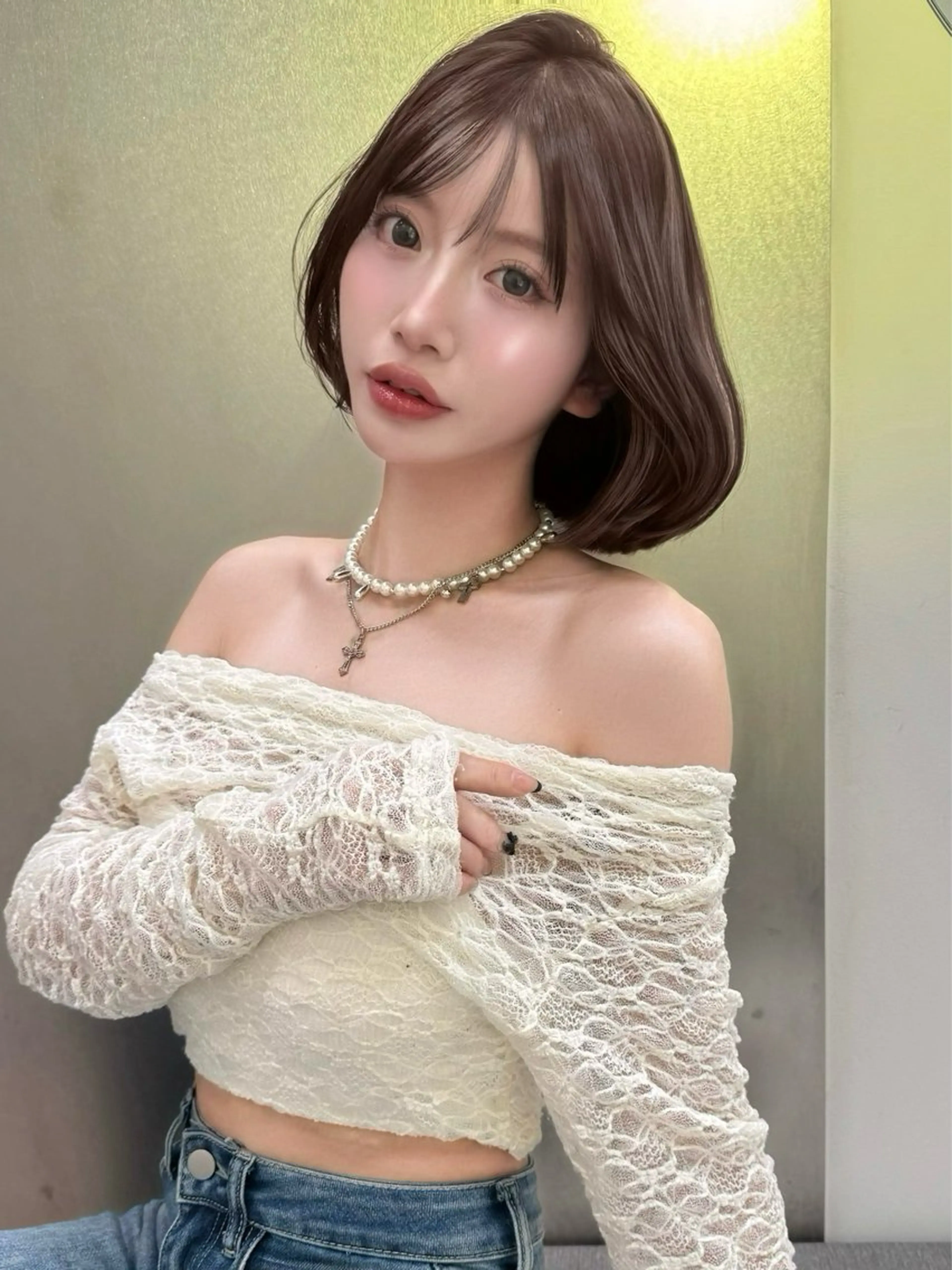 ショート ボブレイヤー ボブ レイヤーカット カット ヘアカラー トリートメント SOYON大宮2号 ボブ/nanamiのヘアスタイル