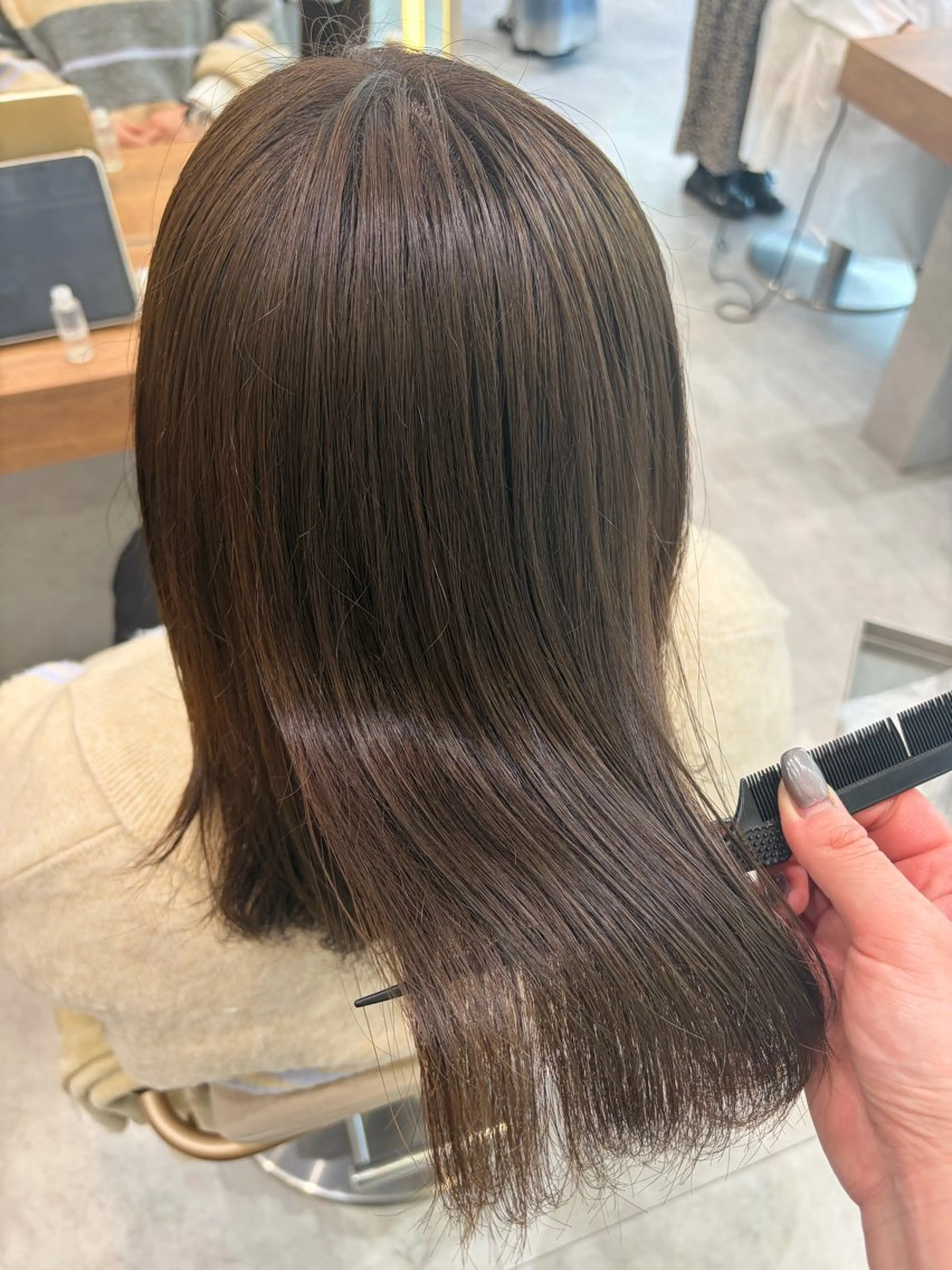 ミディアム ヘアカラー トリートメント ヘッドスパ 津田和希 /透明感カラー🩶のヘアスタイル