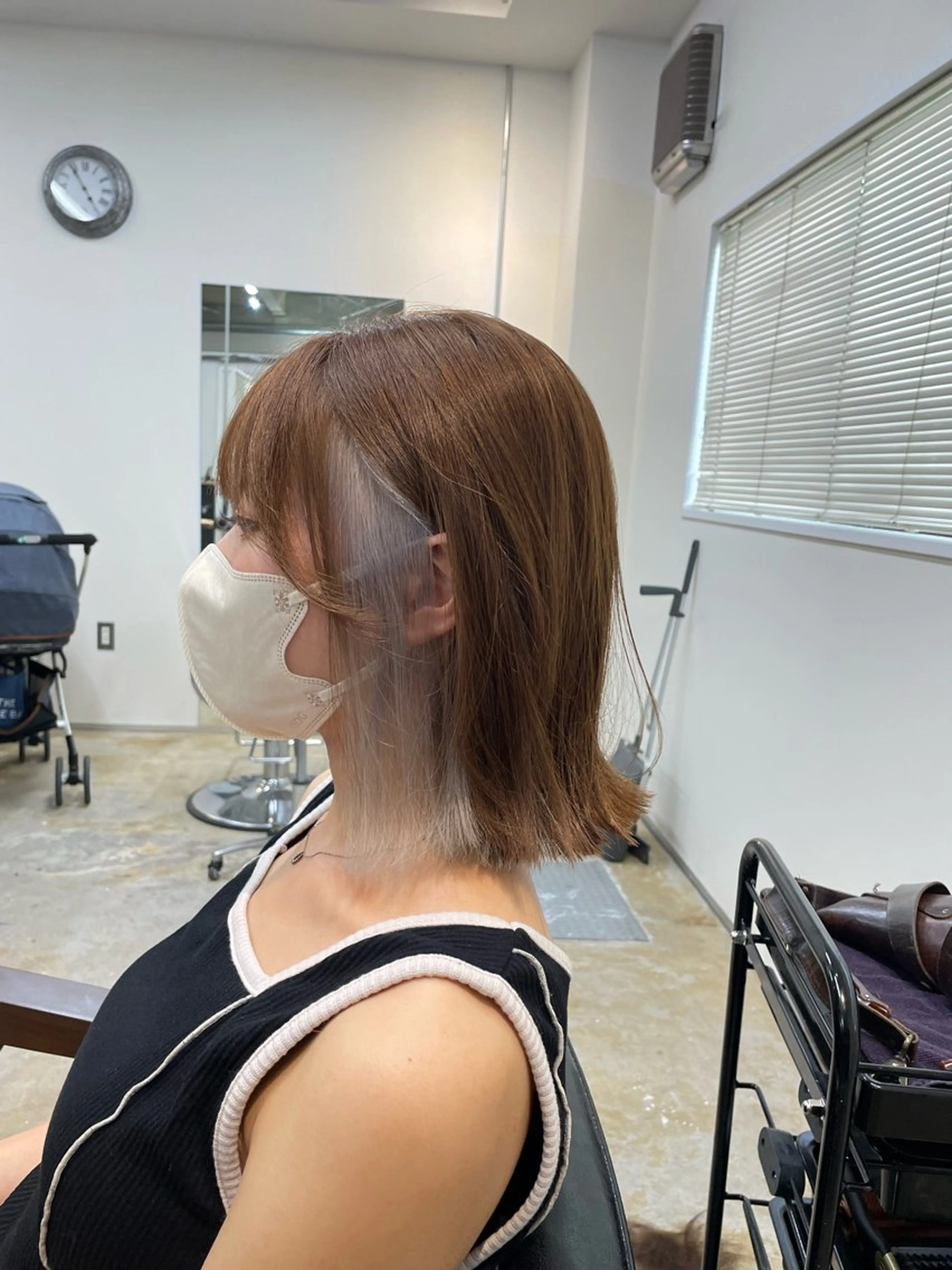 ミディアム ボブ 外ハネヘア 宮本 祥生のヘアスタイル