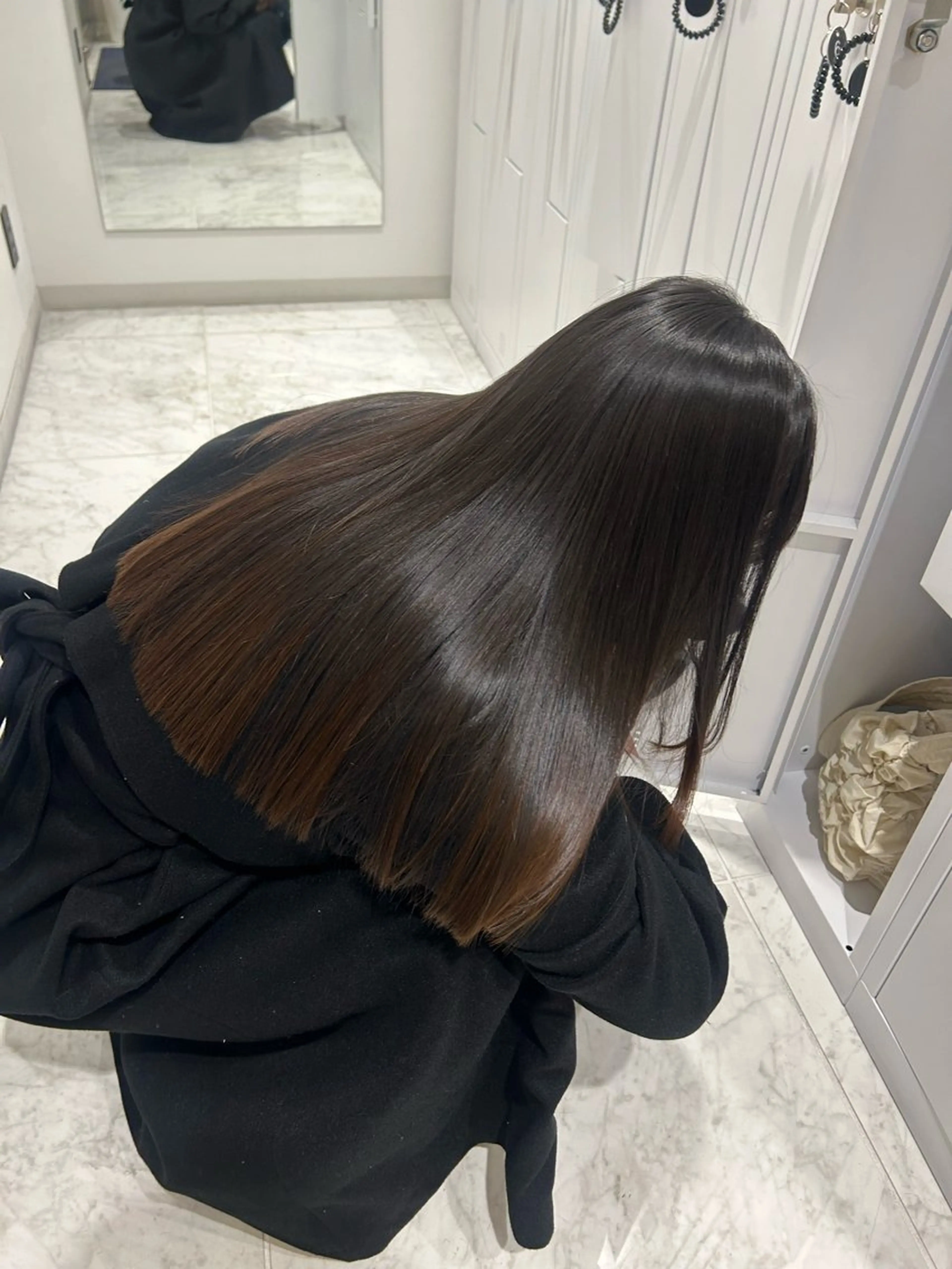 セミロング トリートメント SALOWIN新宿三丁目frente所属・髪質改善/艶カラー MISATOのヘアスタイル