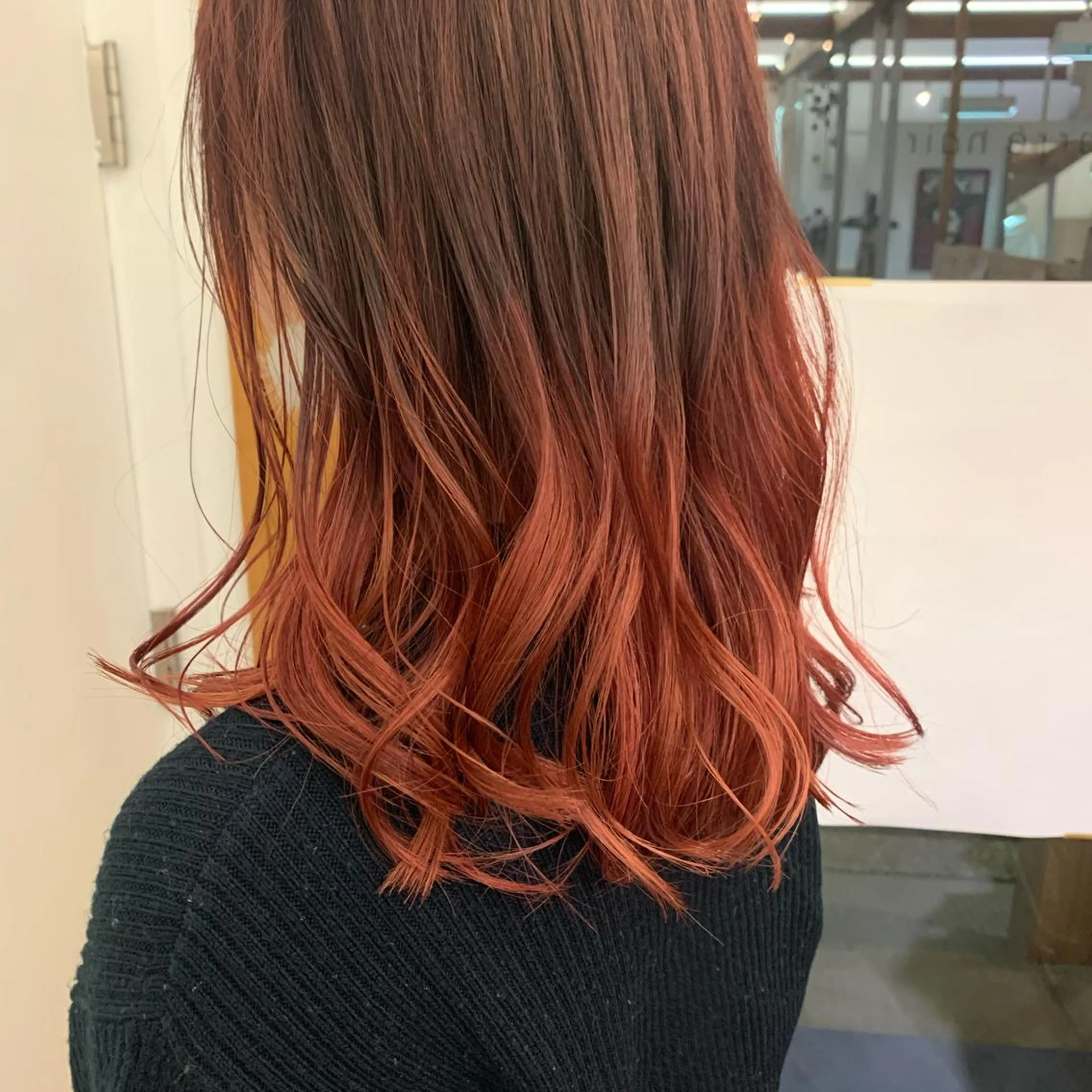 セミロング 艶髪color💎髪 質改善ストレート大吉のヘアスタイル