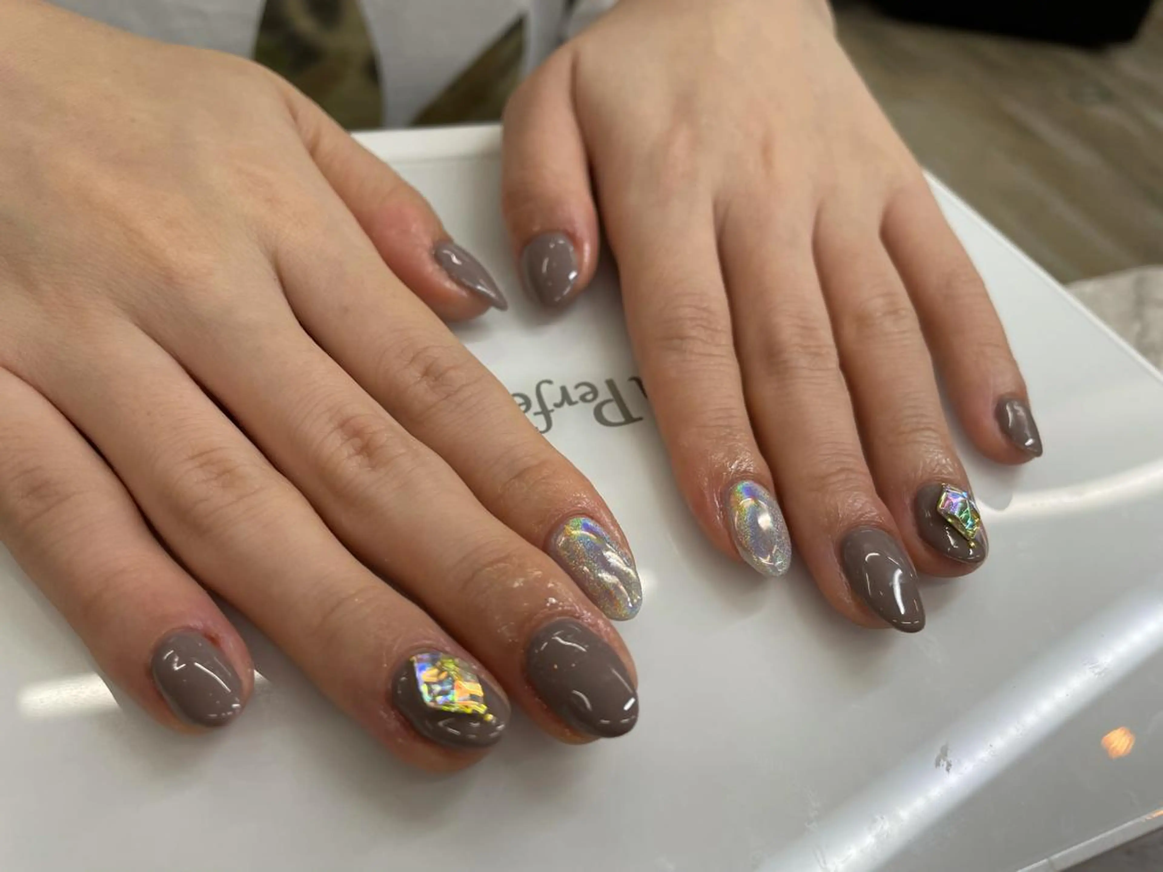 ネイル umi 🩵🤍のネイルデザイン