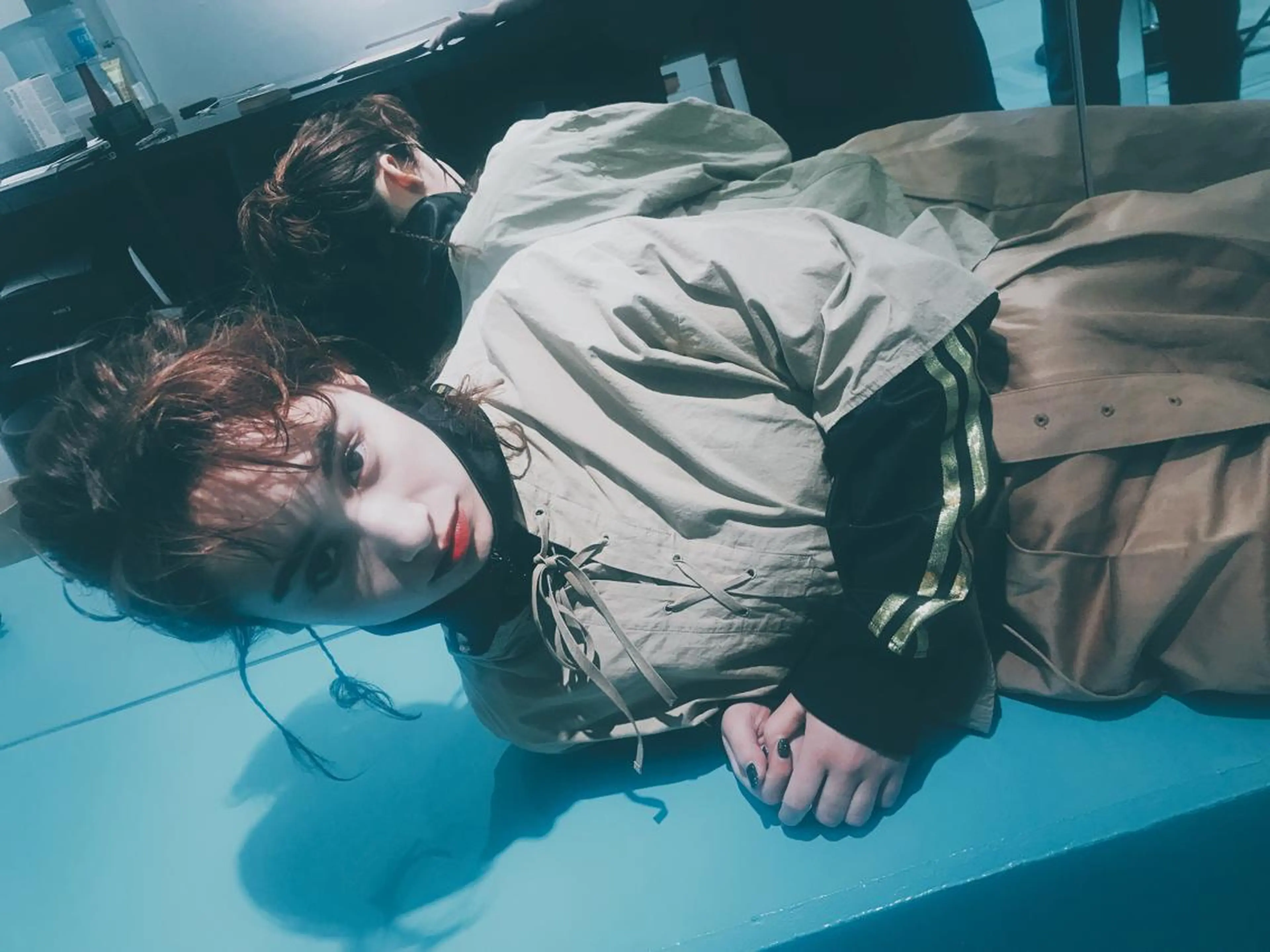 ヘアアレンジ pole/apartment所属・💓パーマ，💗 レイヤーカットのヘアスタイル