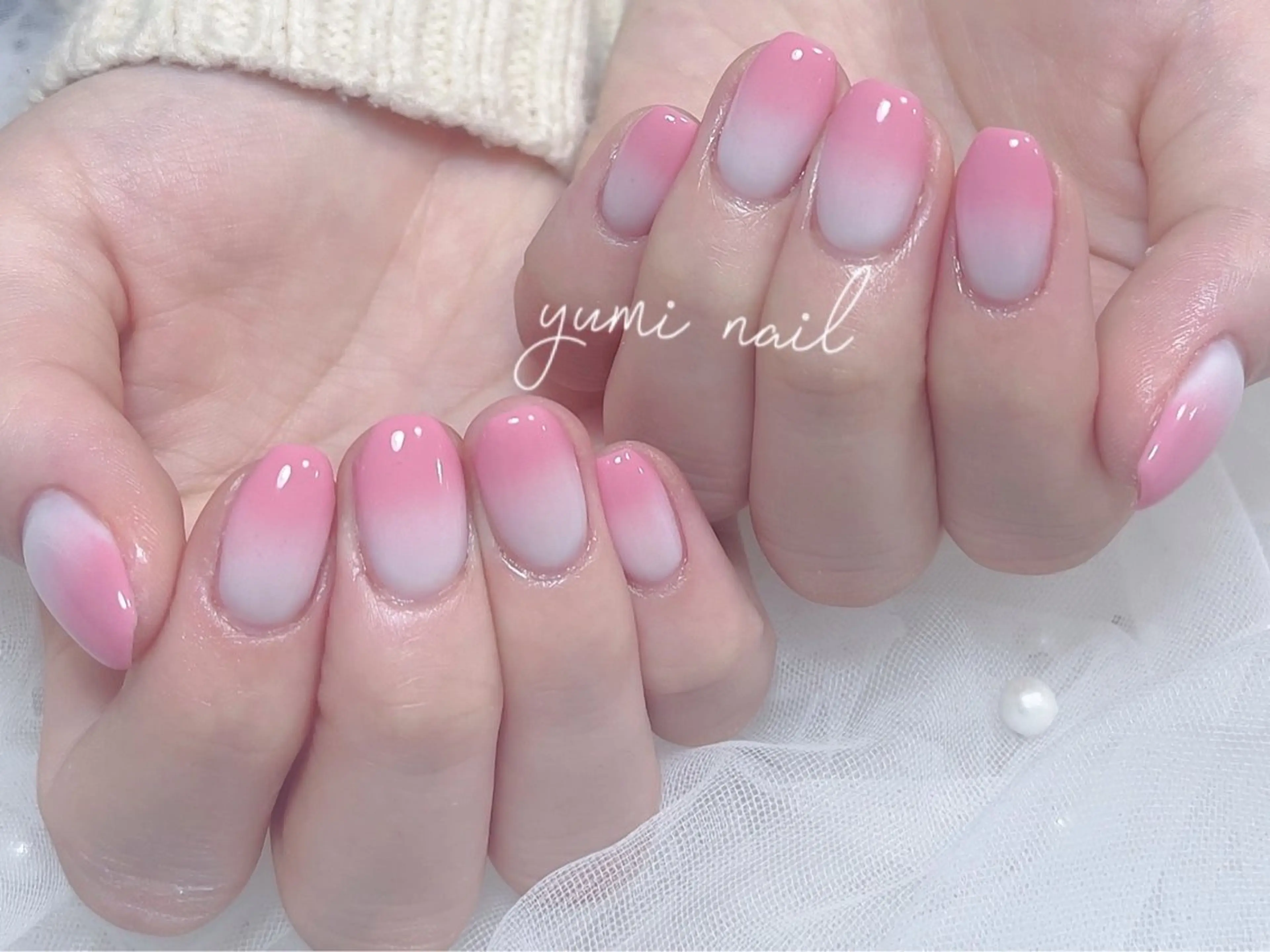 ネイル ハンドネイル 𝐲𝐮𝐦𝐢🎀 長さ出しデザイン専門のネイルデザイン