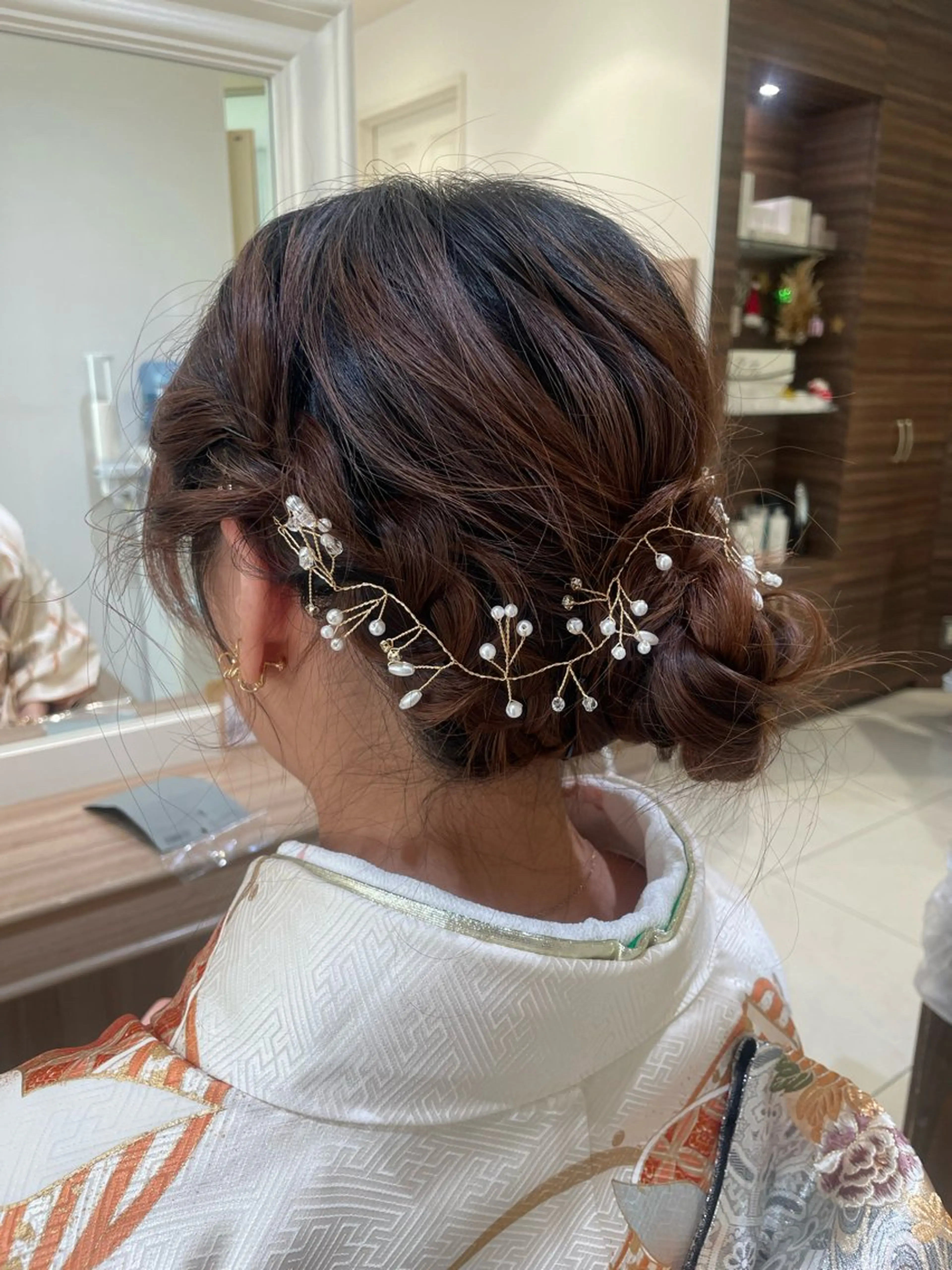 ミディアム ヘアアレンジ 着物ヘア ヘアセット 韓国ヘアメイク🎀/ 縮毛矯正✨山本媛香のヘアスタイル