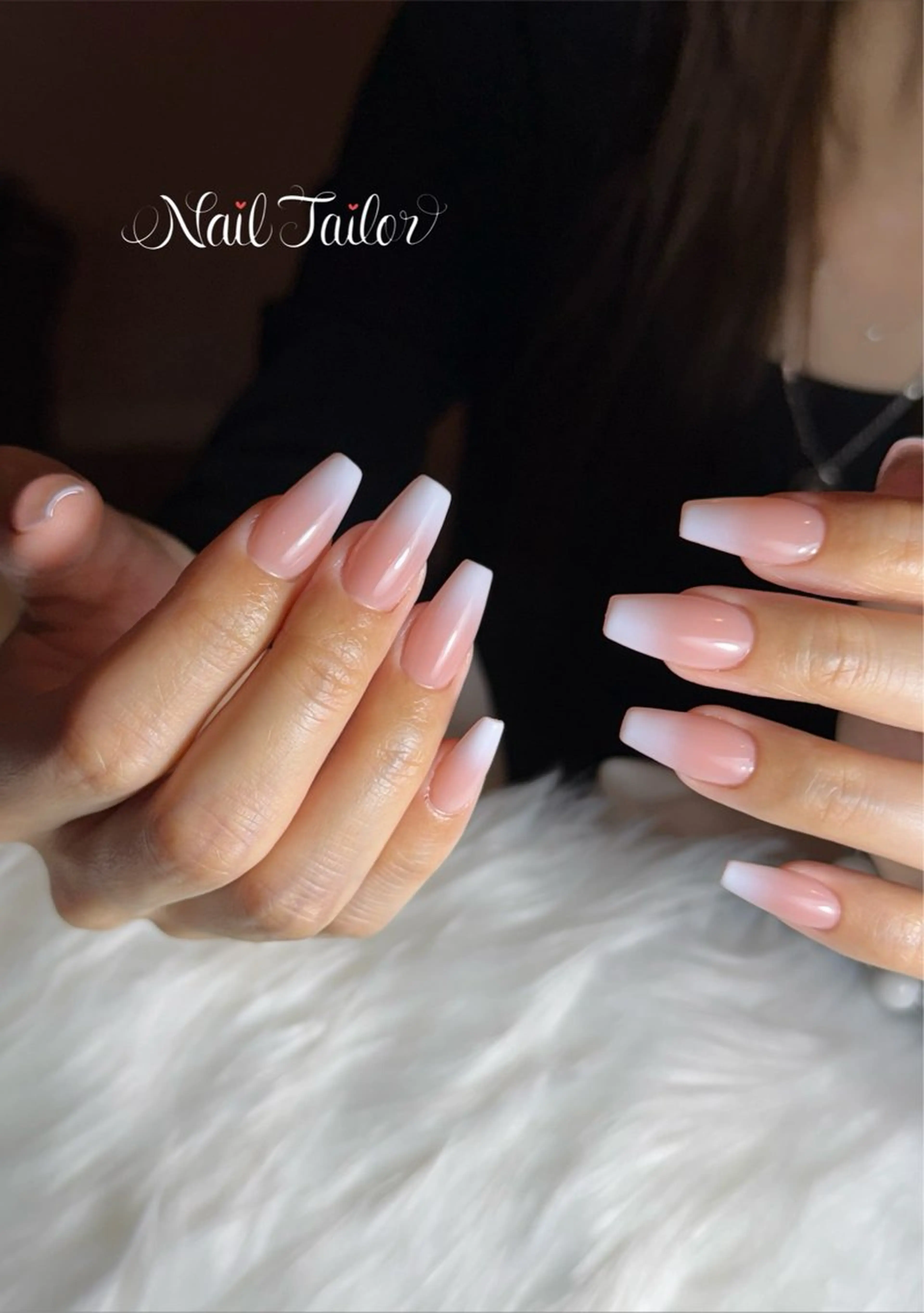 ネイル 長さ出し ジェルネイル オフィスネイル ワンカラーネイル ホワイト ハンドネイル 〜Nail Tailor〜　ネイルテイラー所属・NailTailor ネイルテイラーのネイルデザイン