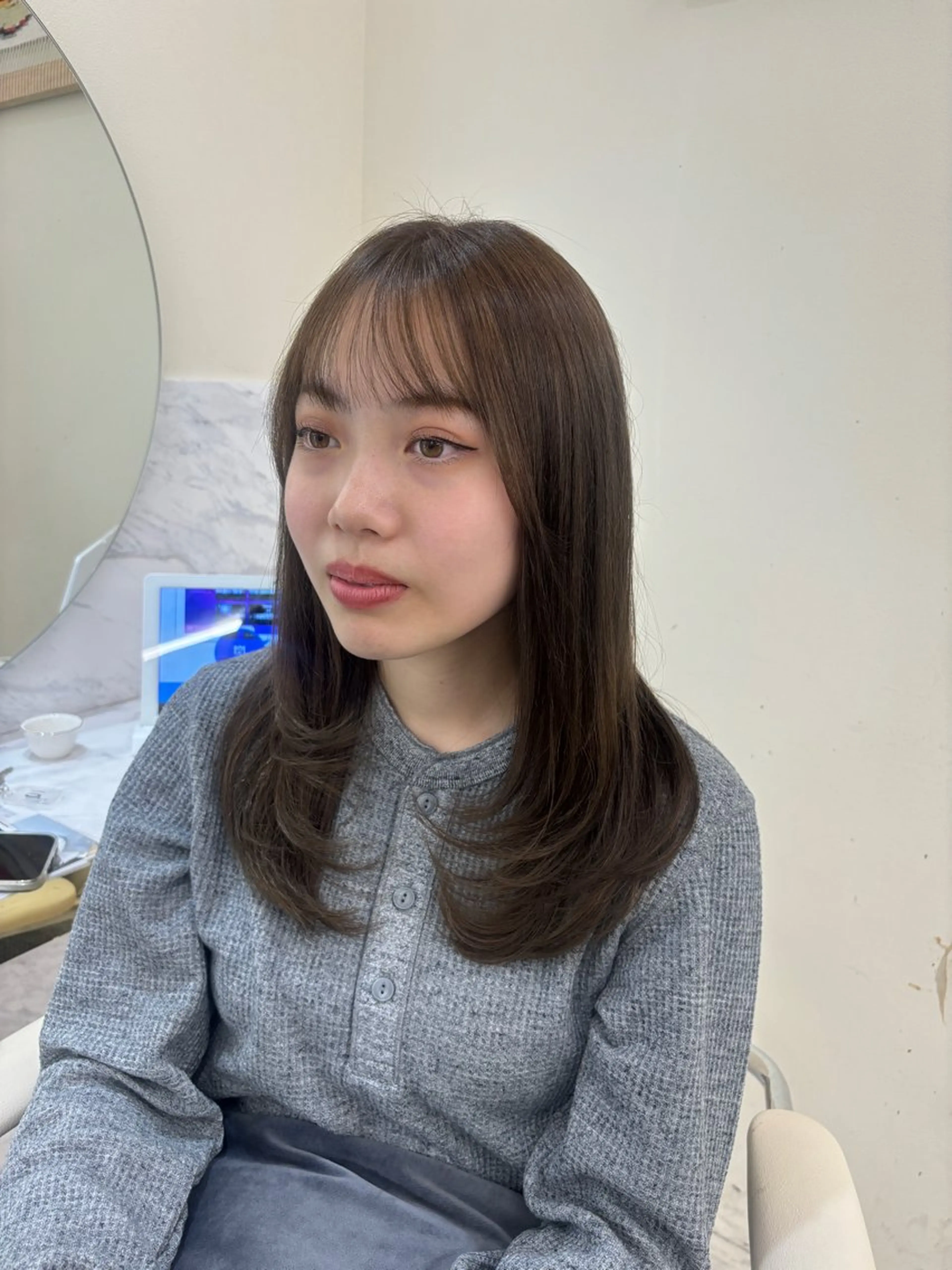 ロング カット ヘアカラー トリートメント レイヤーカット/髪質 改善/momo🎀のヘアスタイル