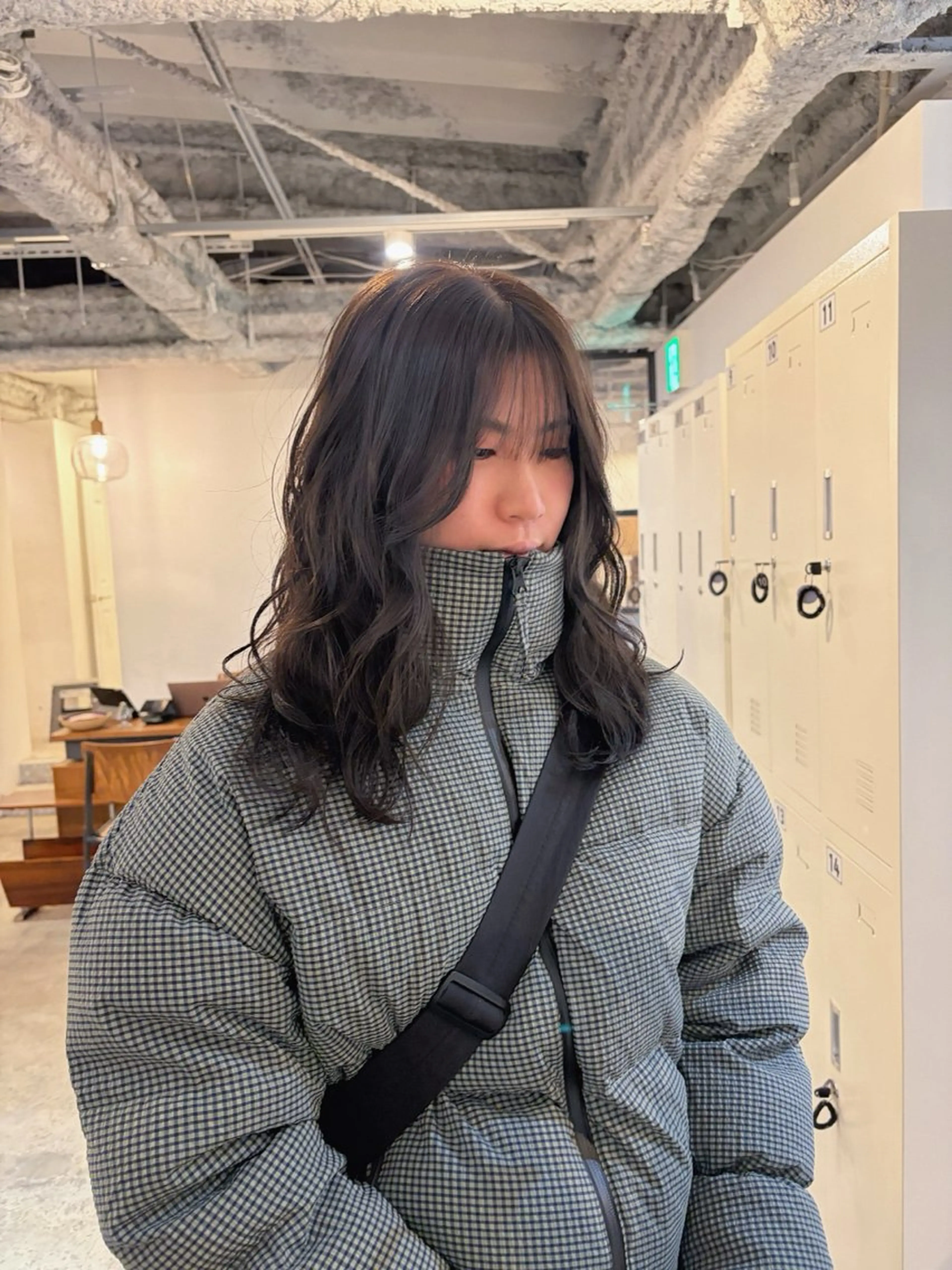 ミディアム カット 🧣misaki 透明感カラー🧣のヘアスタイル