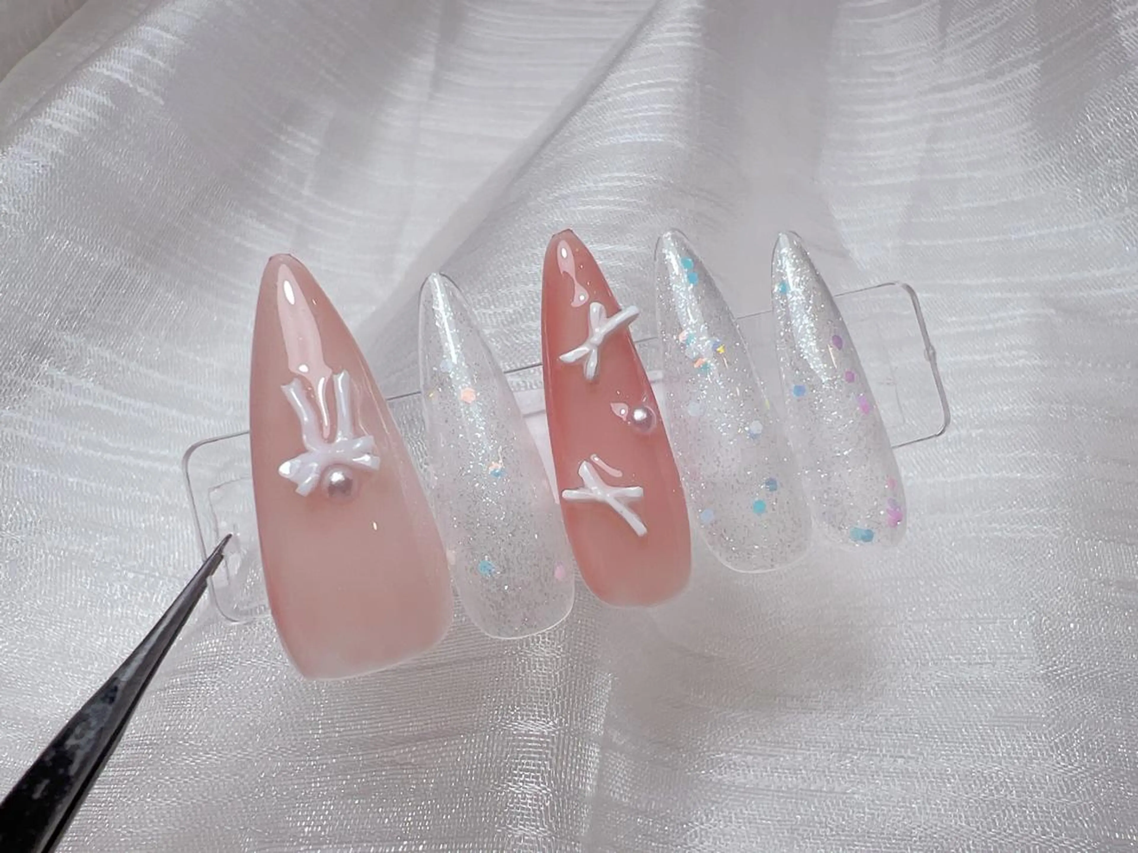 ネイル ハンドネイル MiKi Nai池袋 長さだし得意のネイルデザイン