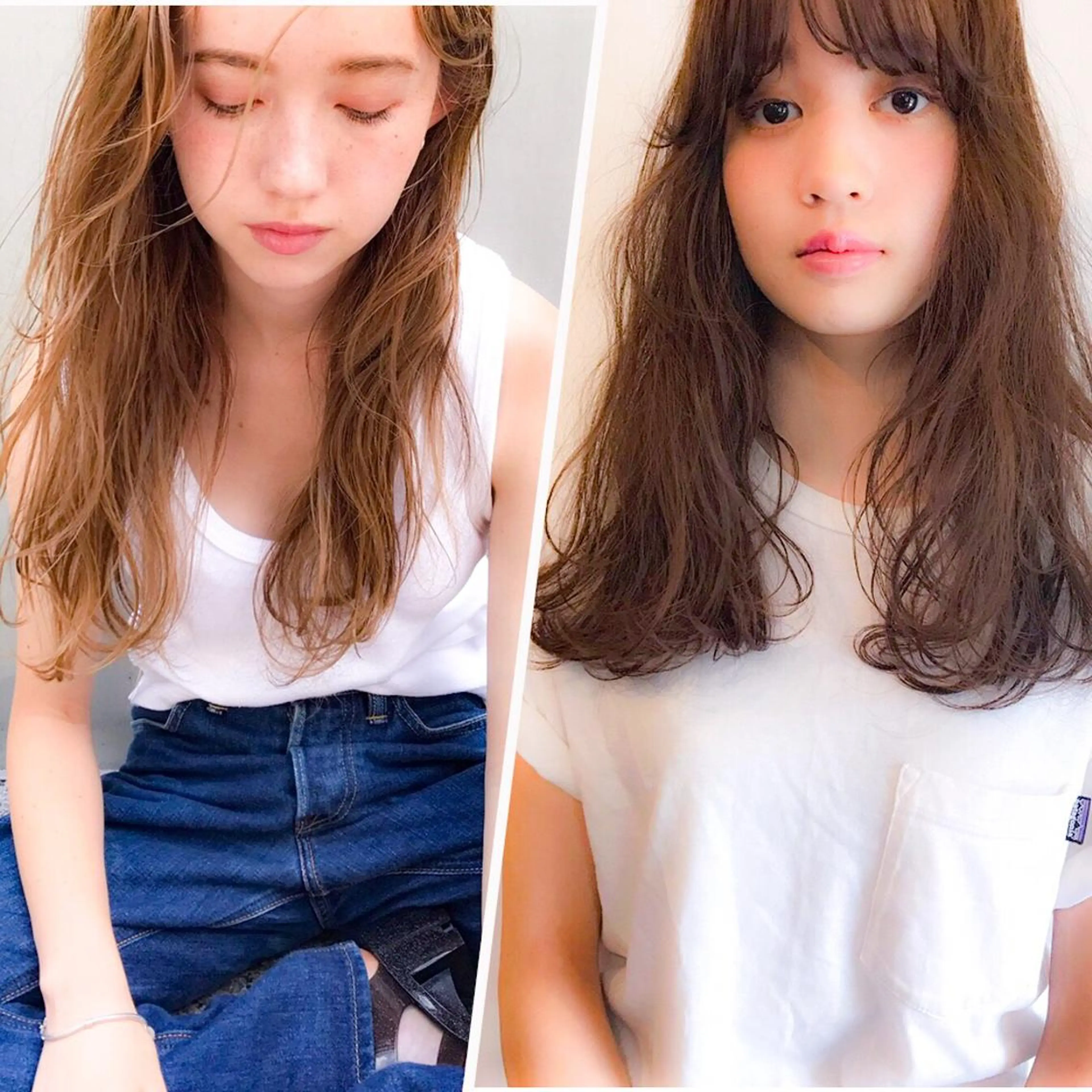 セミロング カラー ヘアアレンジ 薬剤付きシェアサロン 店長タチバナのヘアスタイル