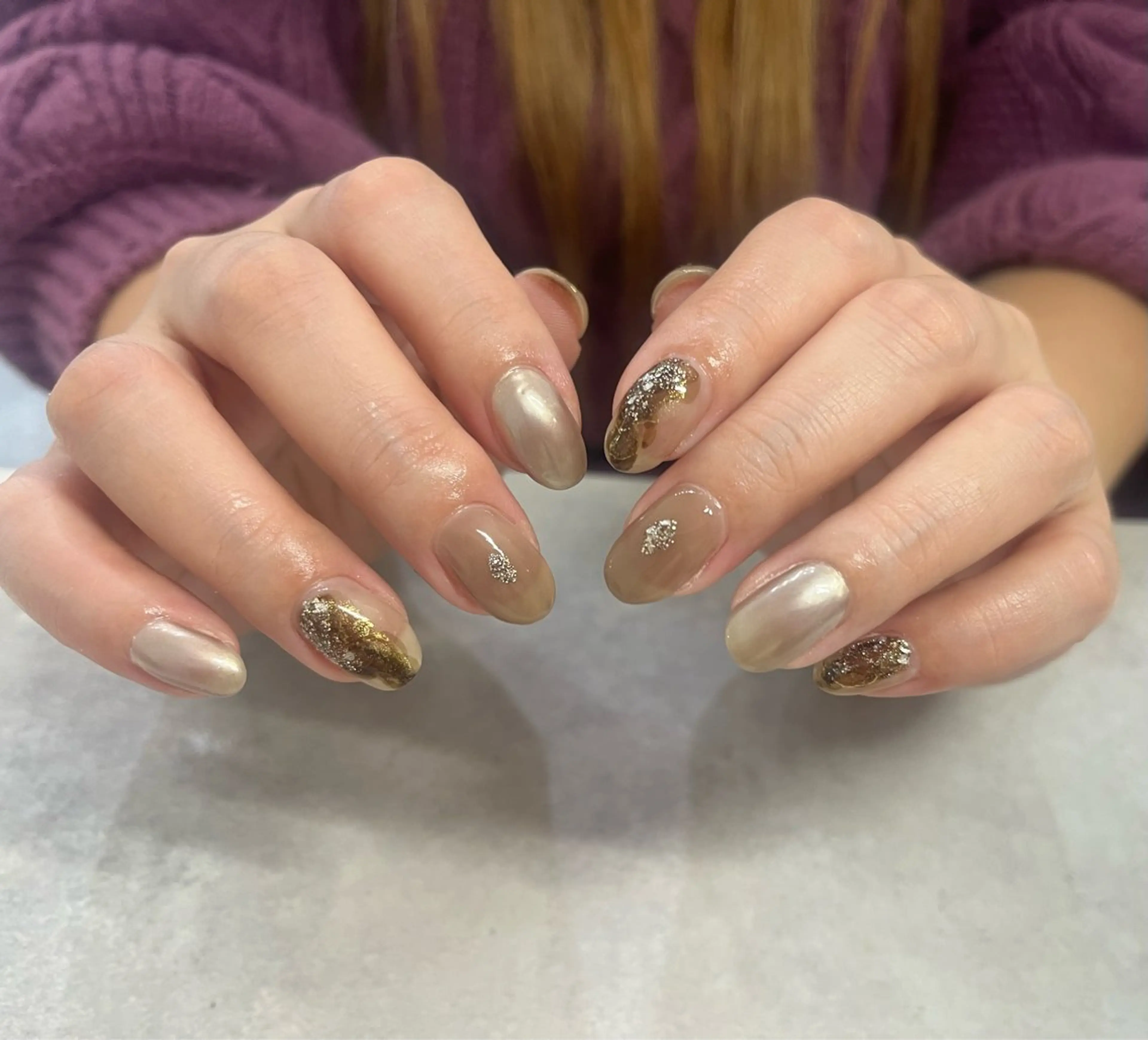 ネイル ニュアンスネイル Ray. Maayaのネイルデザイン