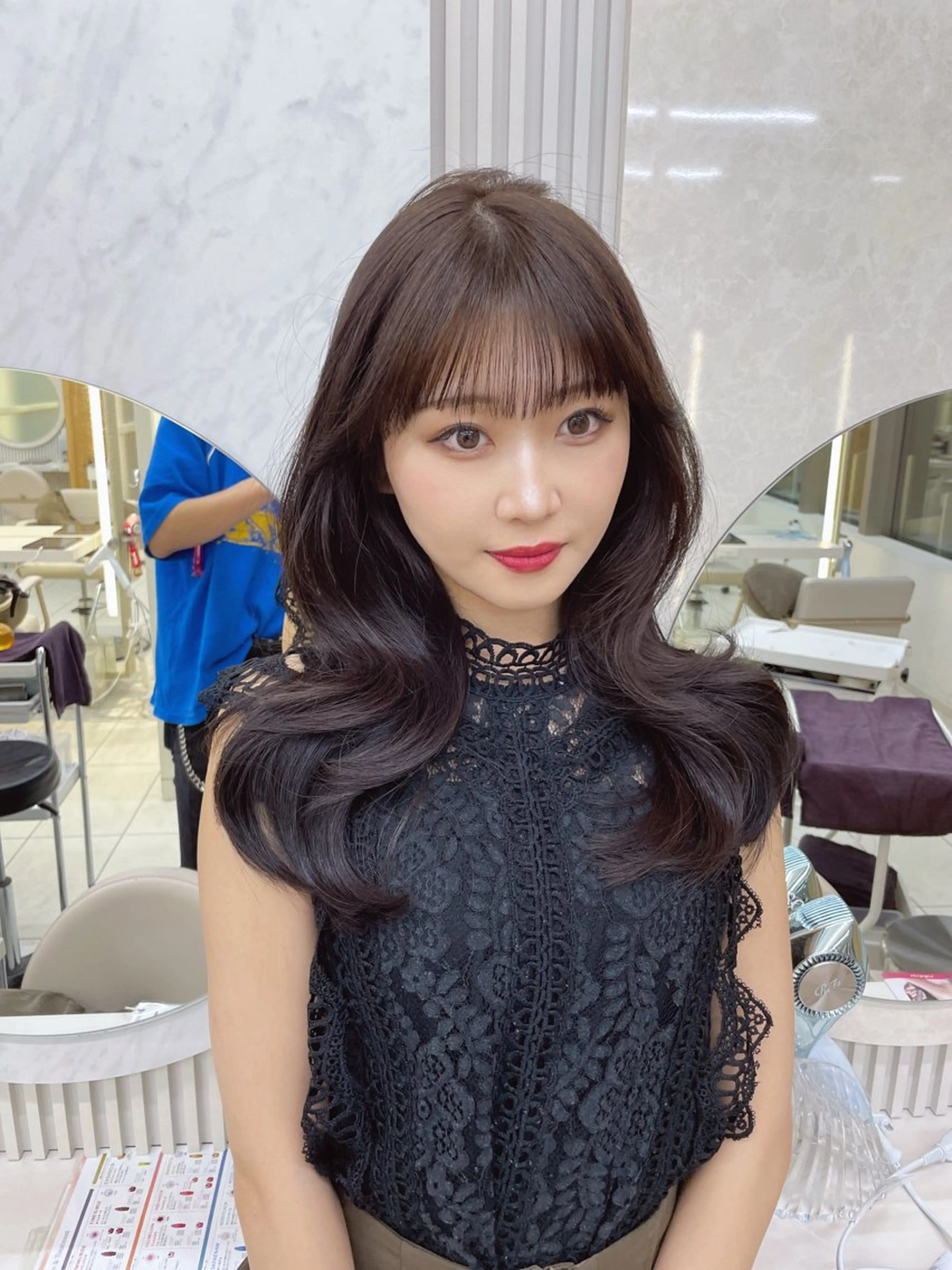 ロング 顔周り/透明感カラー /韓国ヘア/TAKUのヘアスタイル