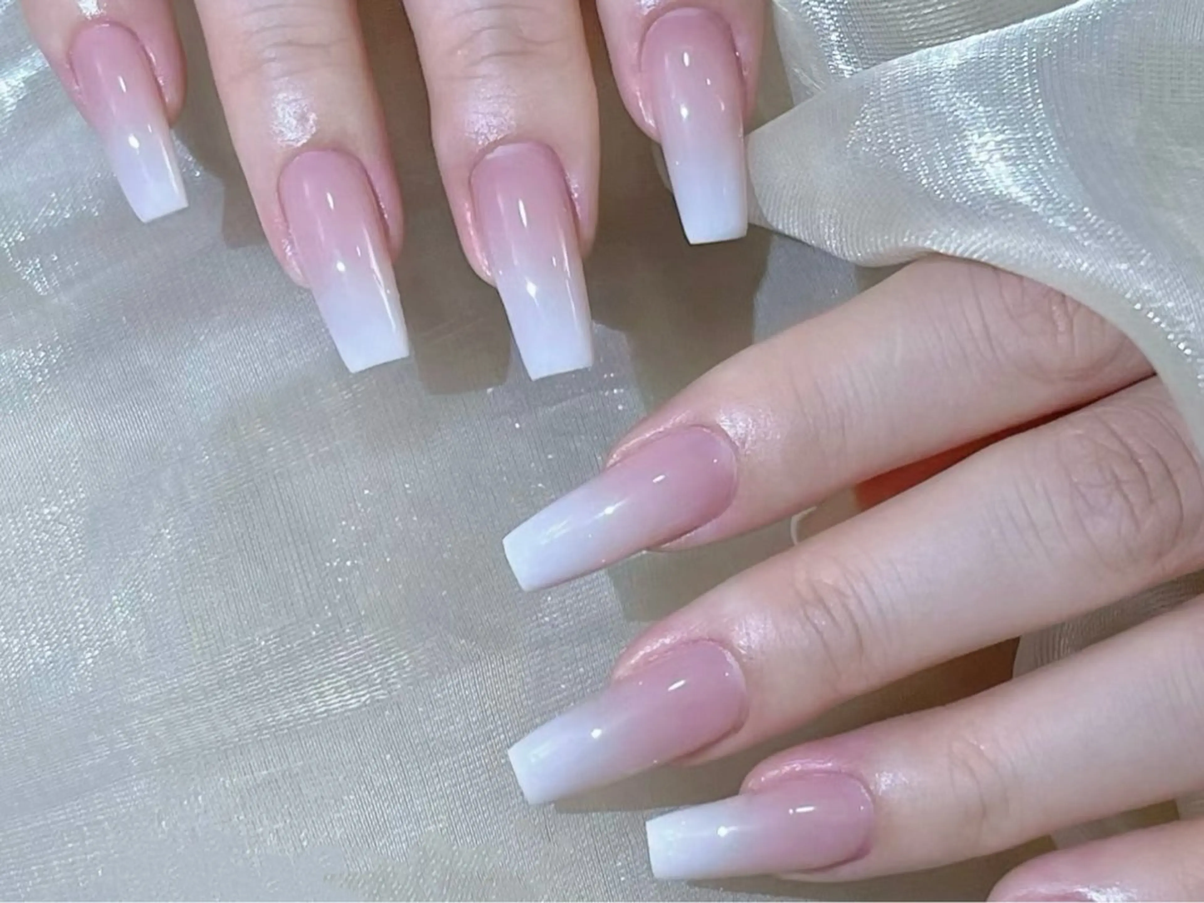 💫チップ長さだし【インスタで話題】ベイビーブーマー(カラーグラデーションコース )9500→8980の写真