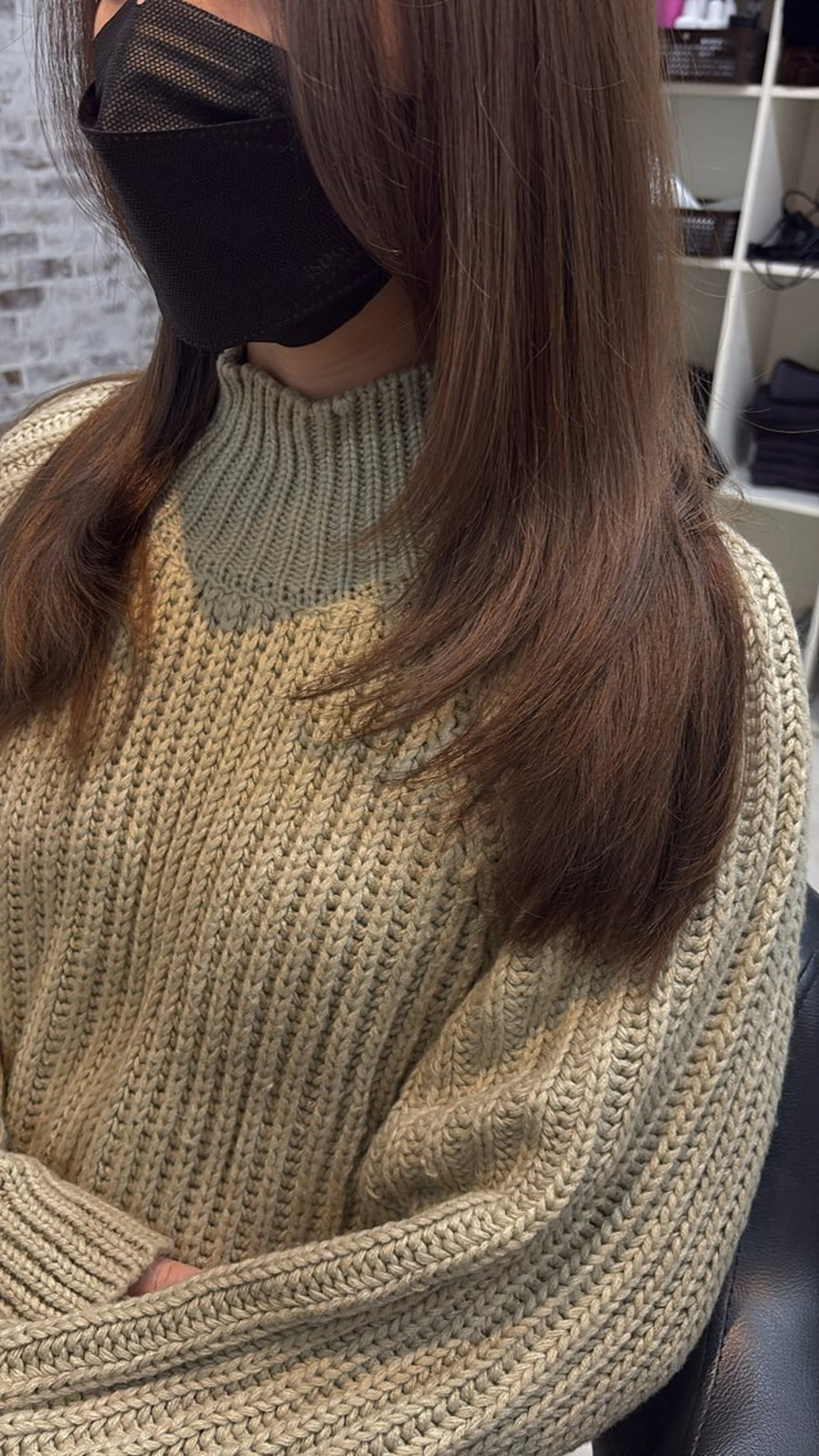 セミロング カット ヘアカラー charm小沢 真澄のヘアスタイル