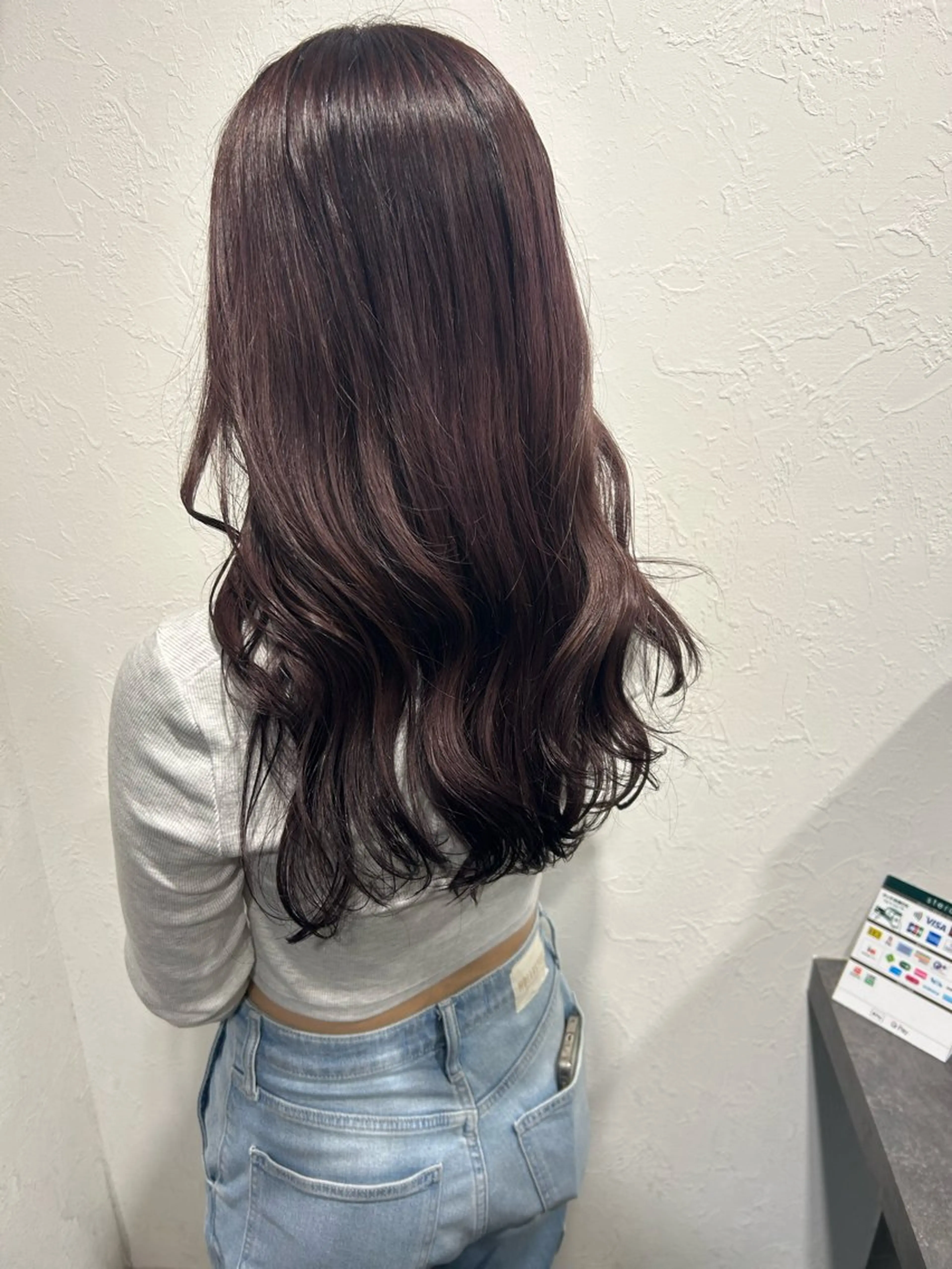 ロング カット ヘアカラー 艶カラー/レイヤー /メンズ/マツエクのヘアスタイル