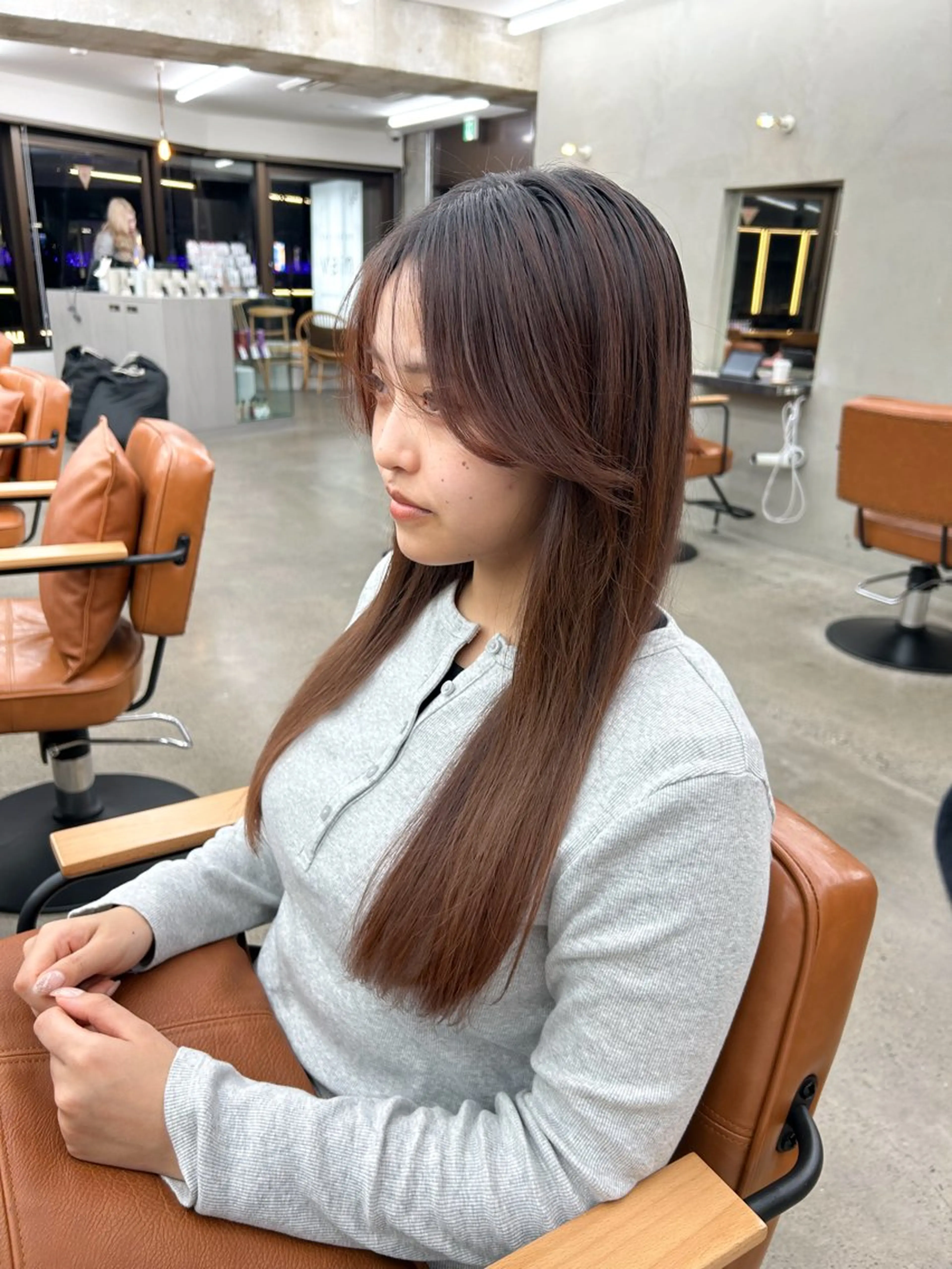 ロング カット トリートメント ヘッドスパ 透明感/ダブルカラー /kazui🐈のヘアスタイル