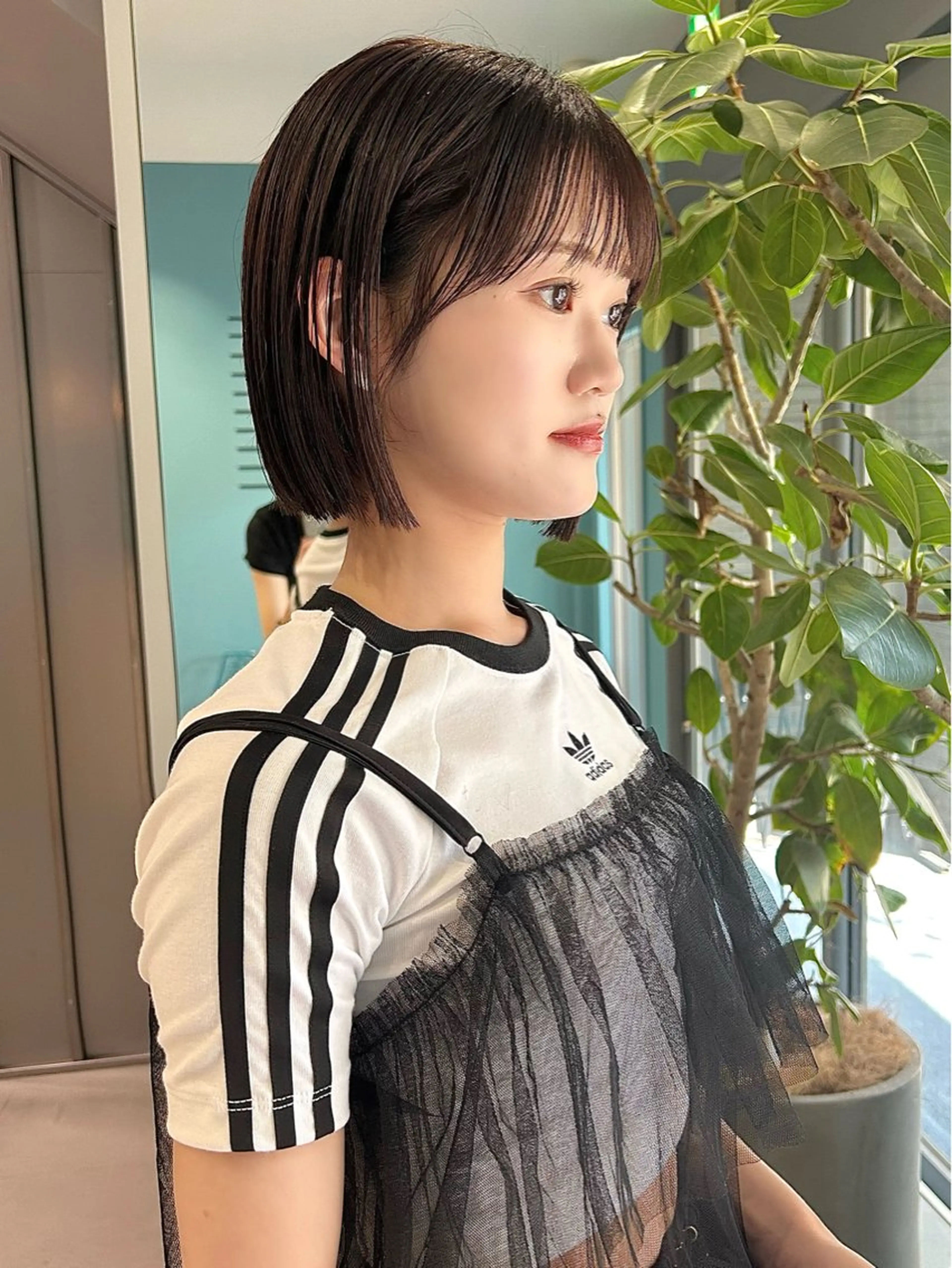 【minimo限定価格🌟】カット+透明感カラー+オージュア5stepトリートメント（超音波アイロン）の写真