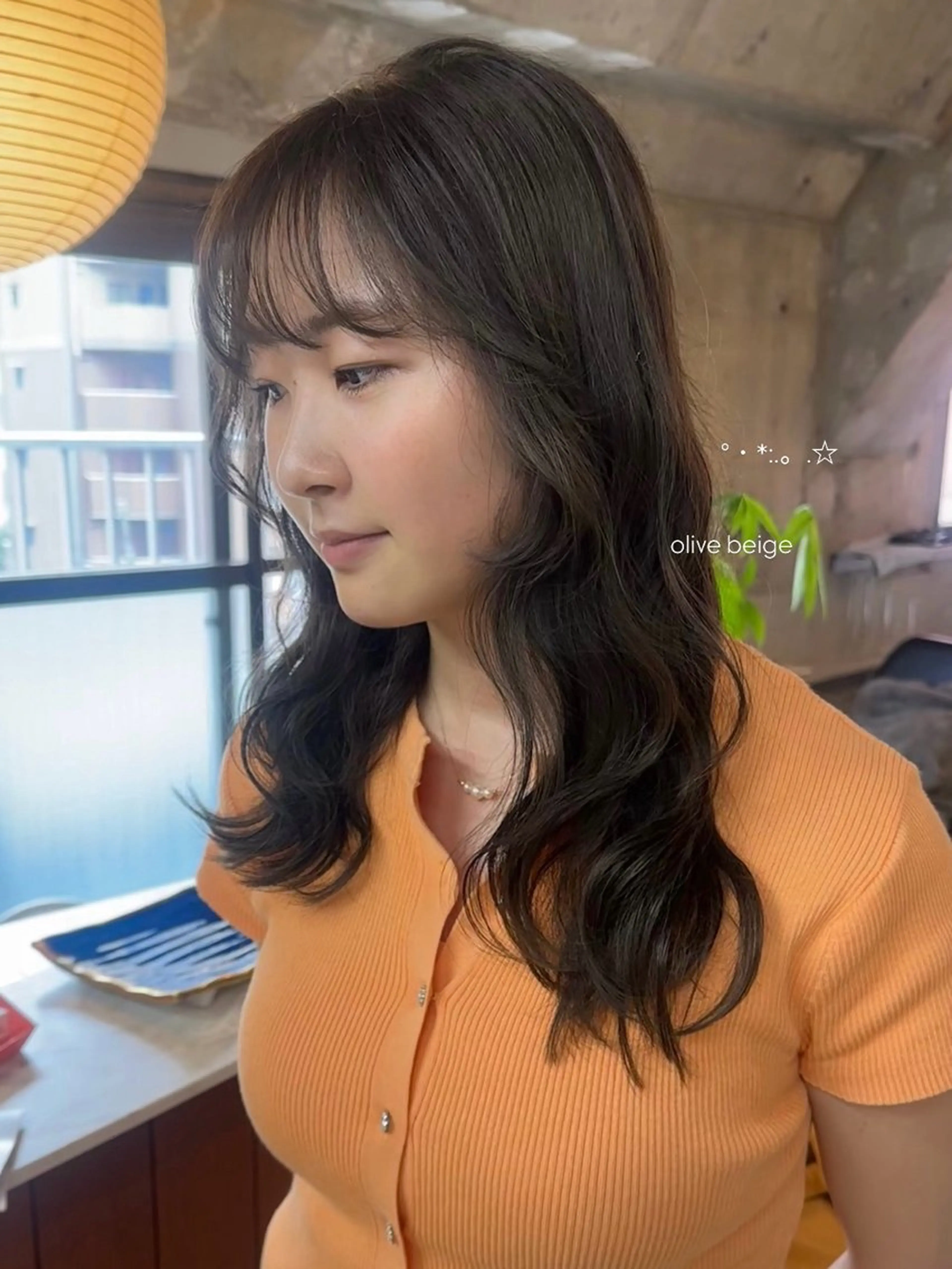 ロング カラー カット ヘアカラー トリートメント 暖色カラー/レイヤー 🌙 オノユリカのヘアスタイル