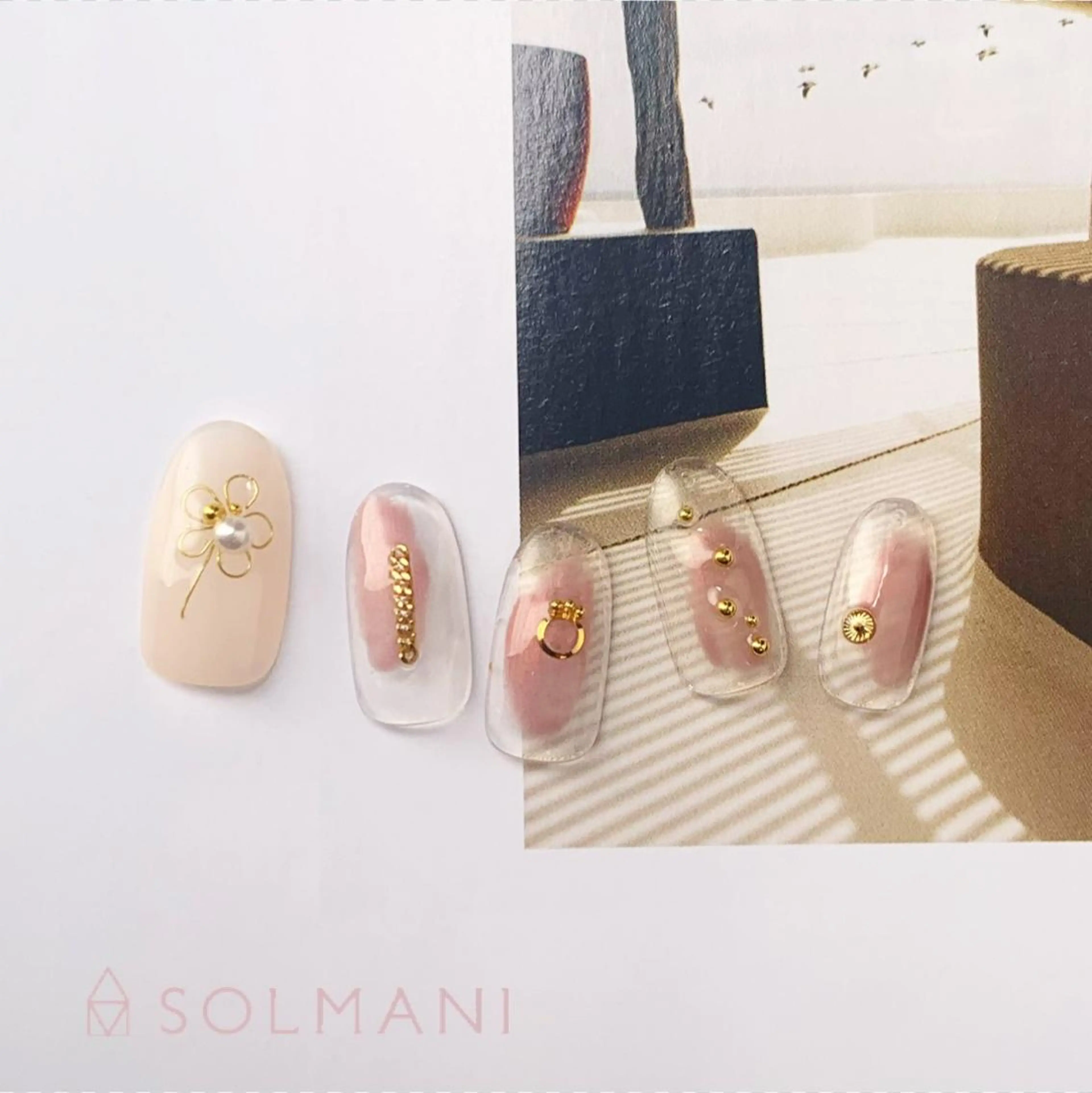 ネイル ニュアンスネイル SOLMANI 予約担当のネイルデザイン