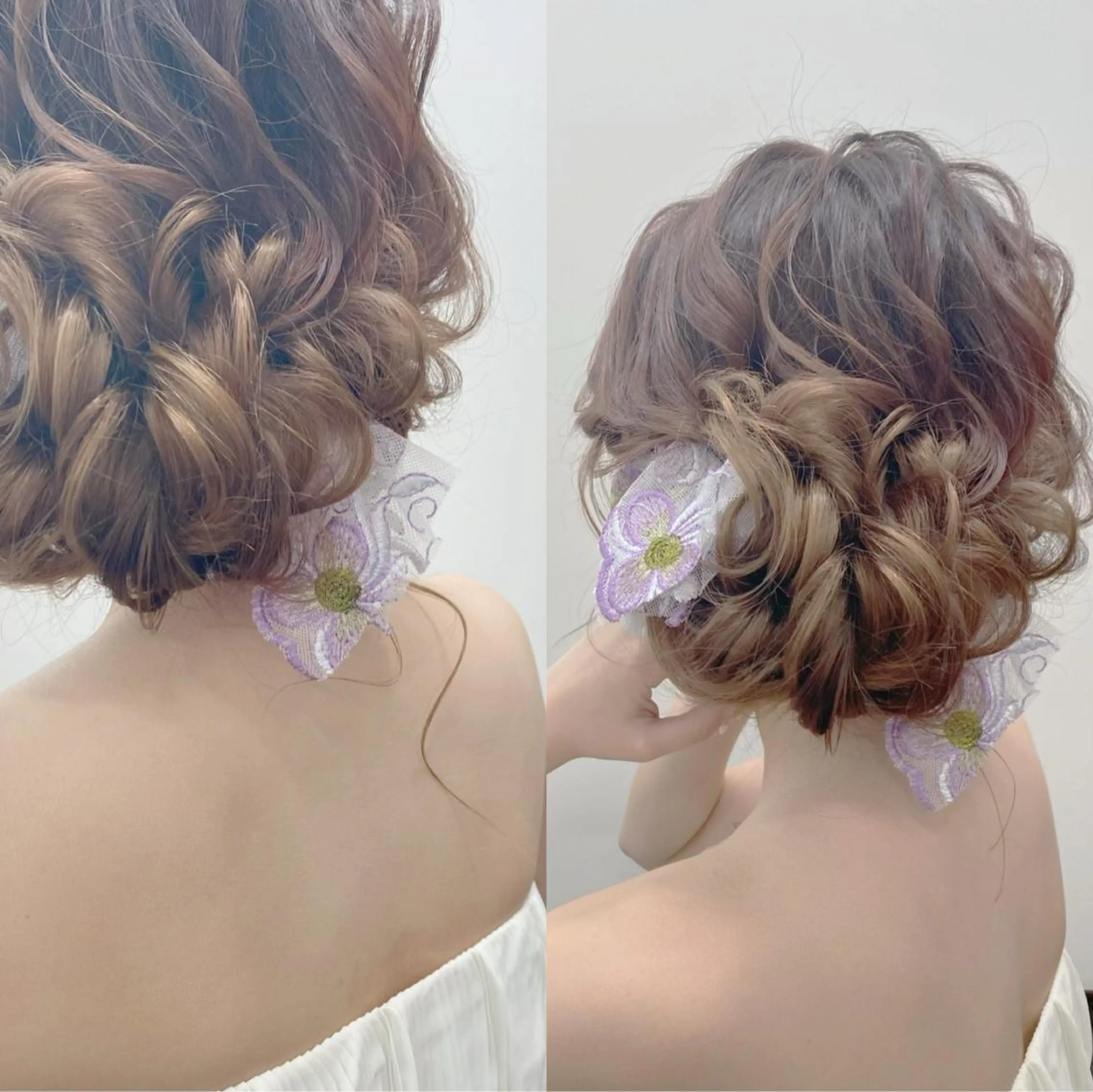 セミロング ヘアアレンジ ヘアセット GRANLUSSO 〜グランルッソ駅前店所属・木口 嘉美のヘアスタイル