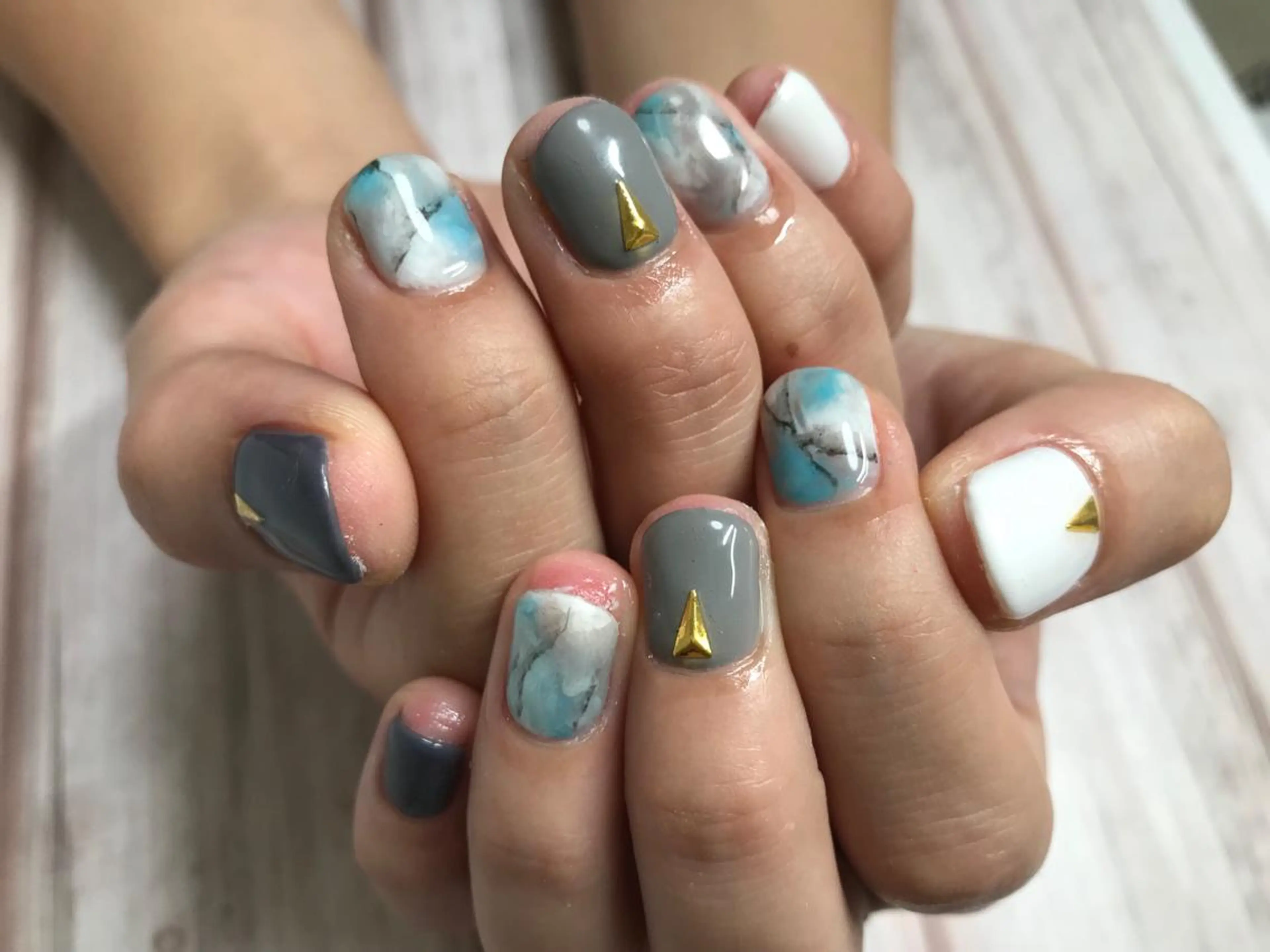 ネイル ハンドネイル Mana‪ ‪·͜· ❤︎‬のネイルデザイン