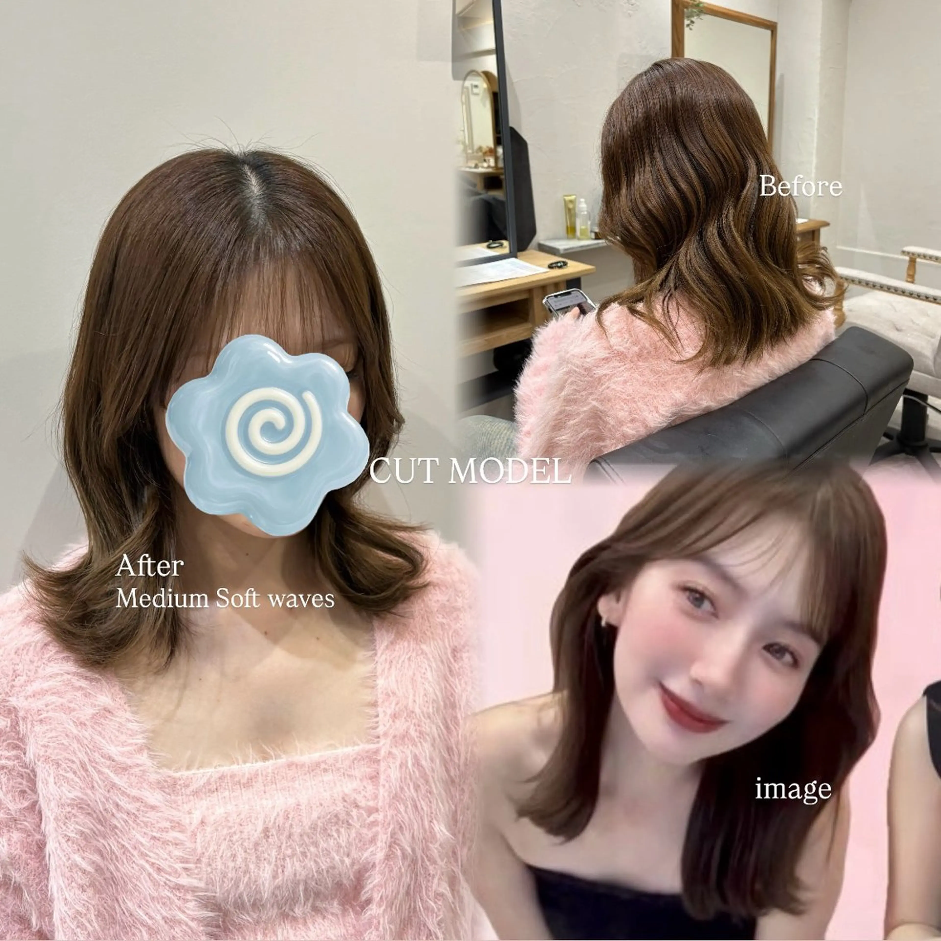 ミディアム 谷口 綾架のヘアスタイル