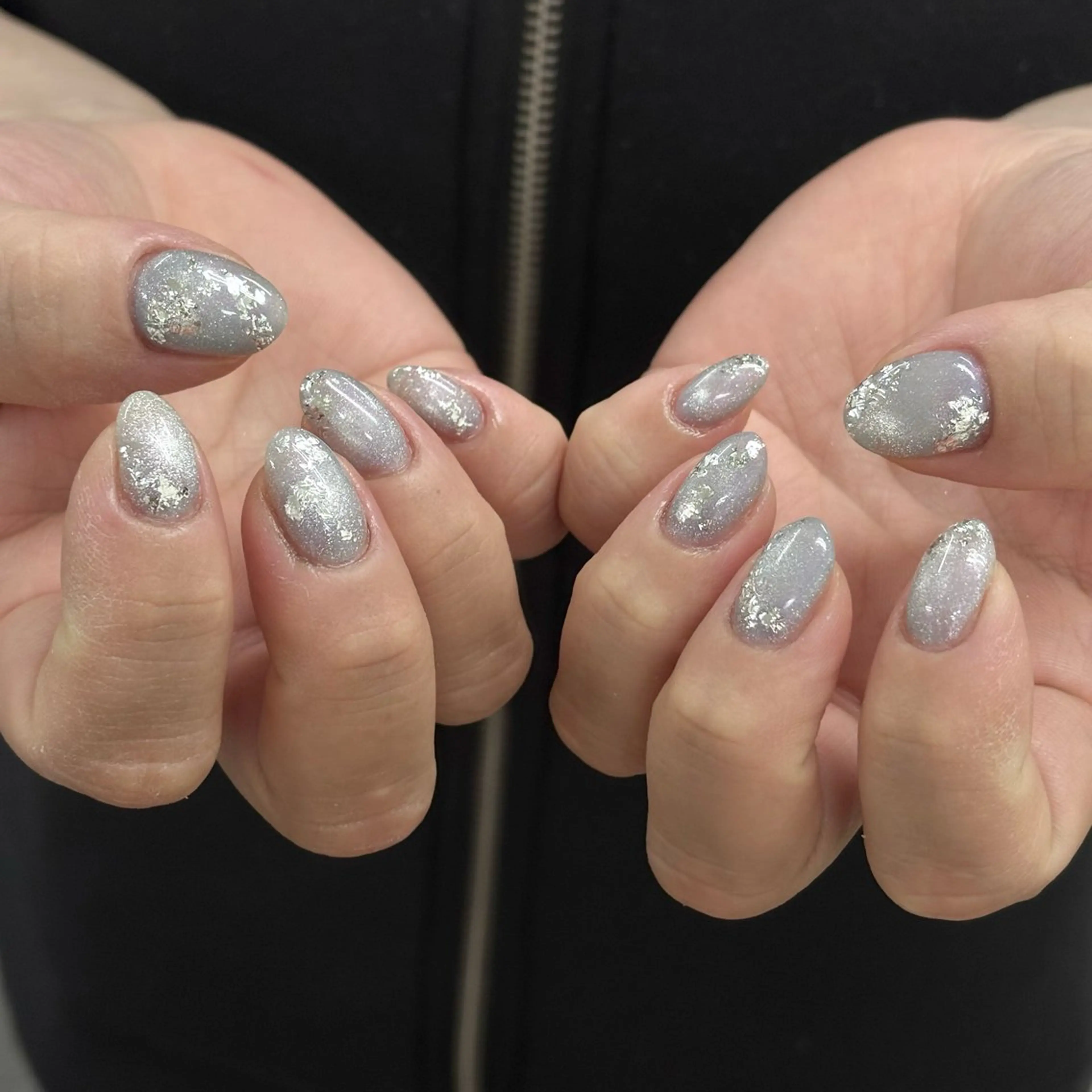 ネイル アートネイル フレンチネイル ジェルネイル ガラスフレンチ 韓国ネイル Kitty ^のネイルデザイン