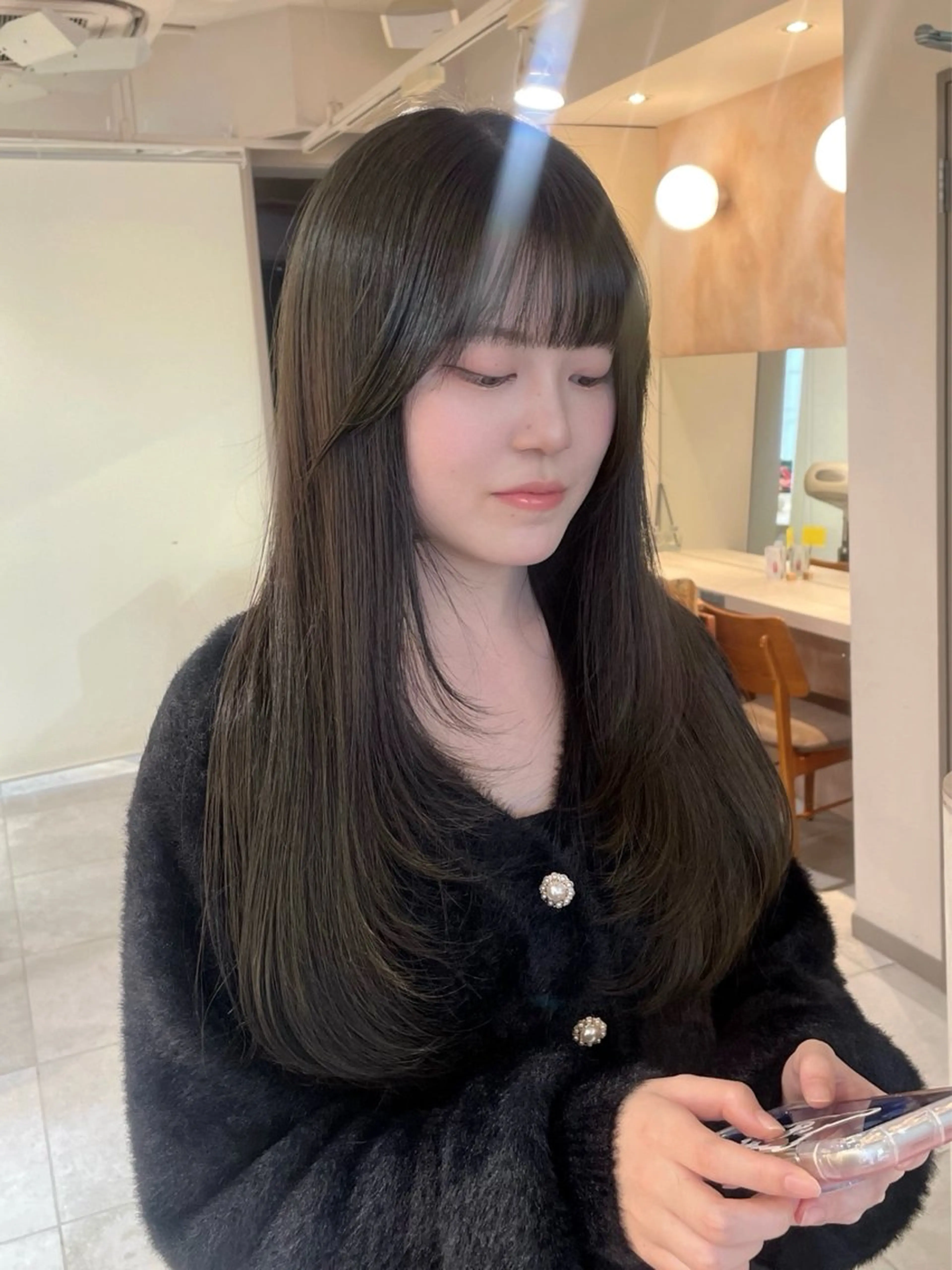 ロング カラー カット ヘアカラー トリートメント 横浜/レイヤーカット /韓国ヘア/佐藤記正のヘアスタイル